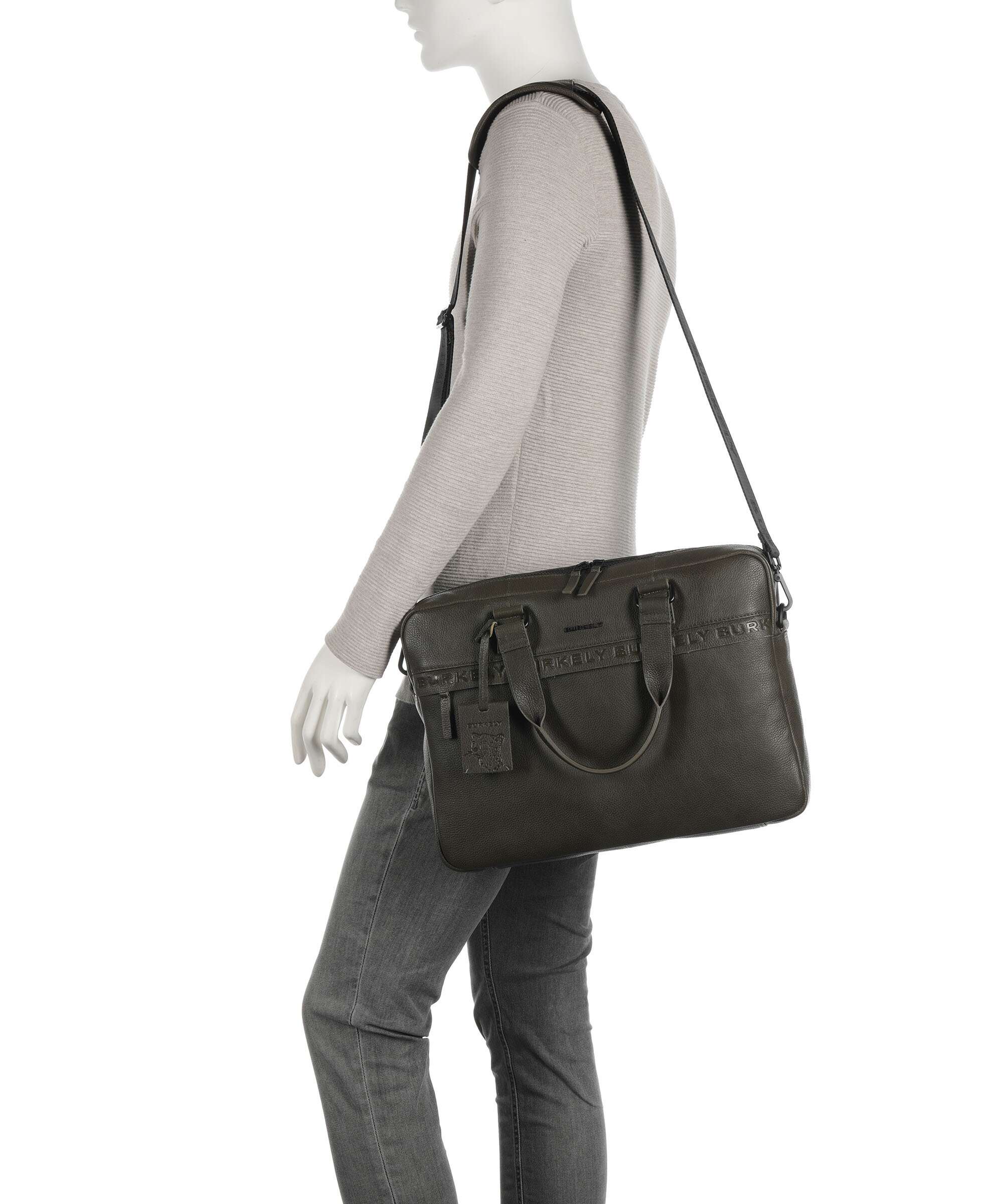 Burkely Minimal Mason Briefcase great green - Image 3
