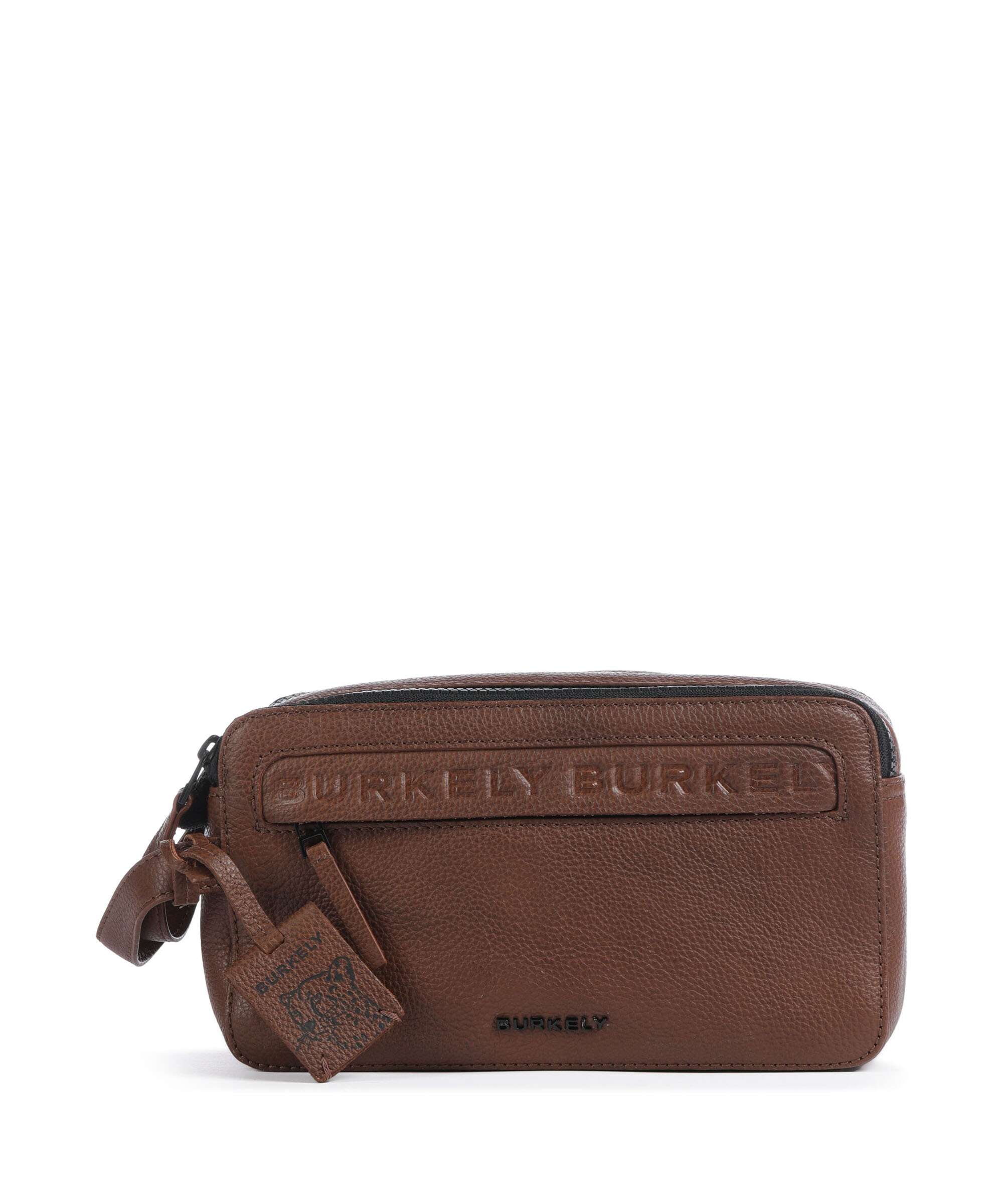 Burkely Minimal Mason Toiletry bag custom cognac