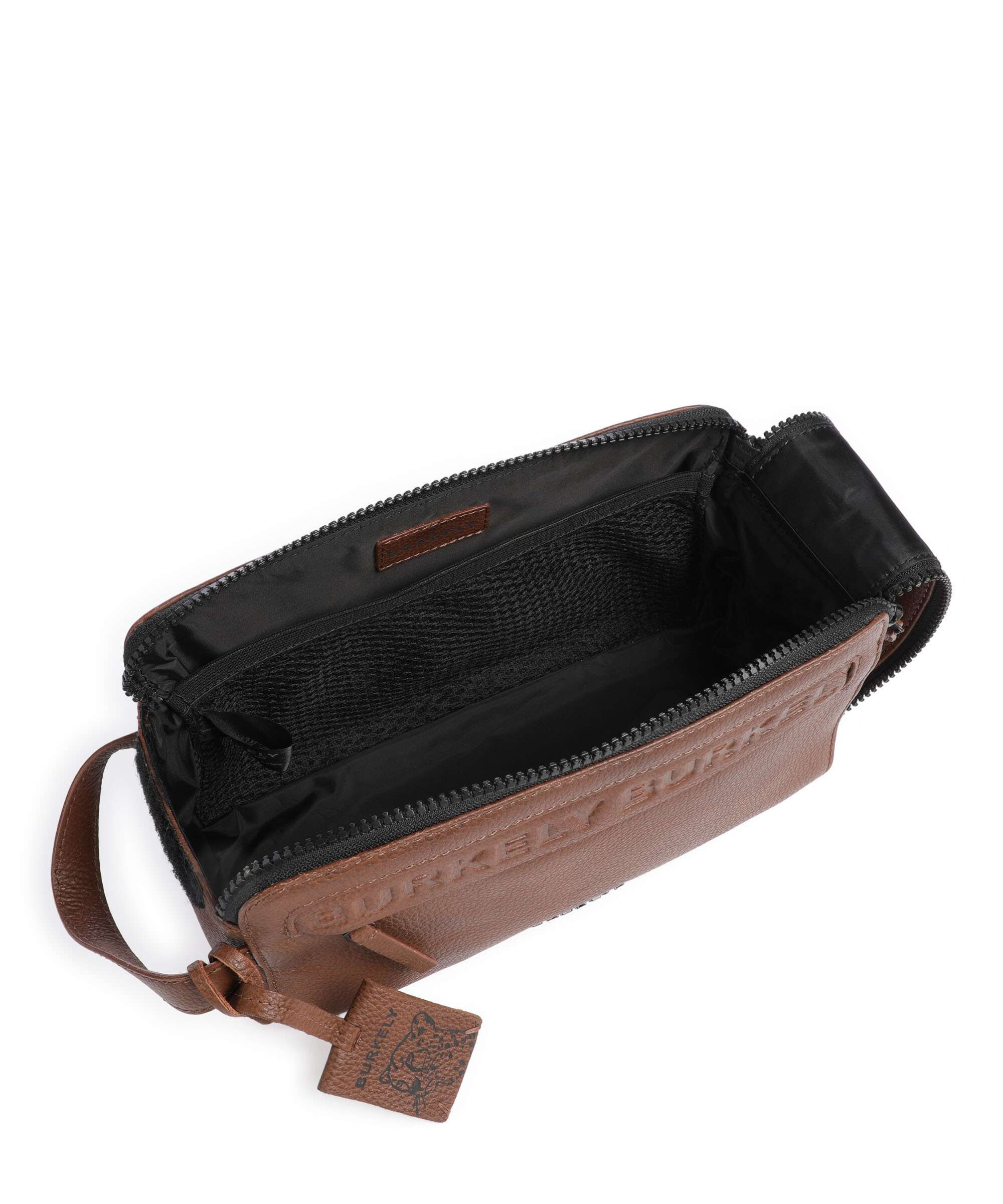Burkely Minimal Mason Toiletry bag custom cognac - Image 4