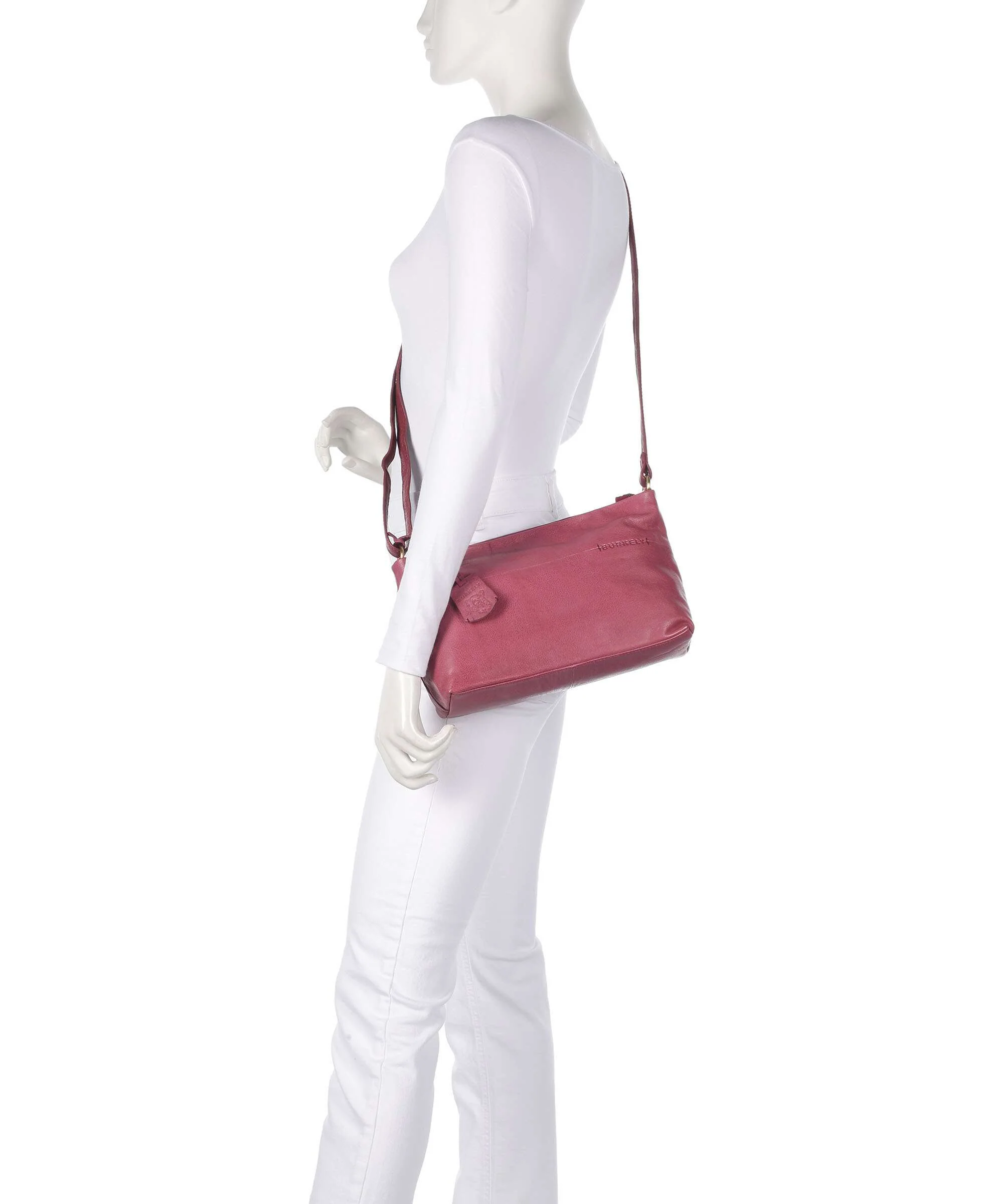 Burkely Natural Norah Crossbody bag poppy pink - Image 3