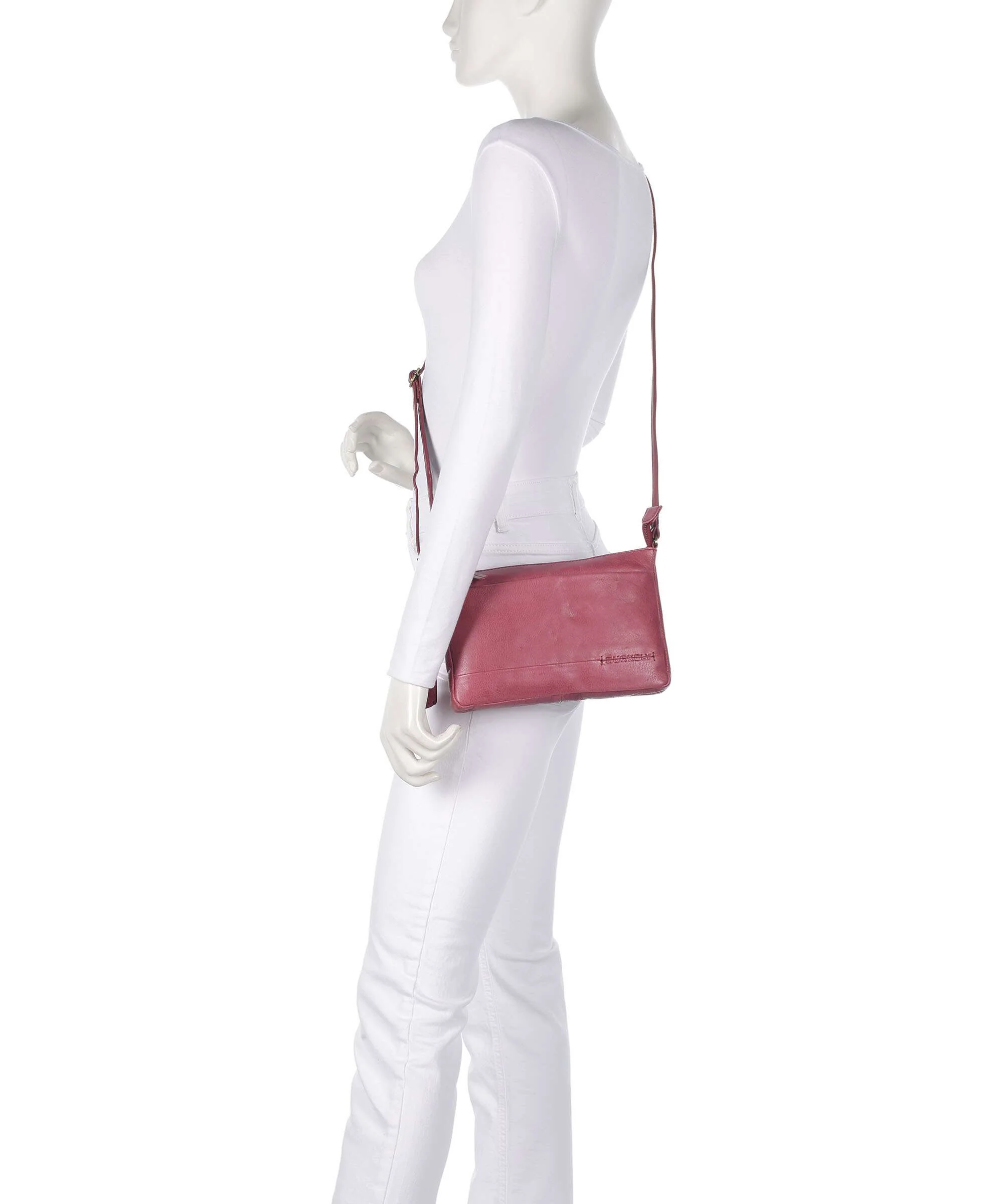 Burkely Natural Norah Crossbody bag poppy pink - Image 3