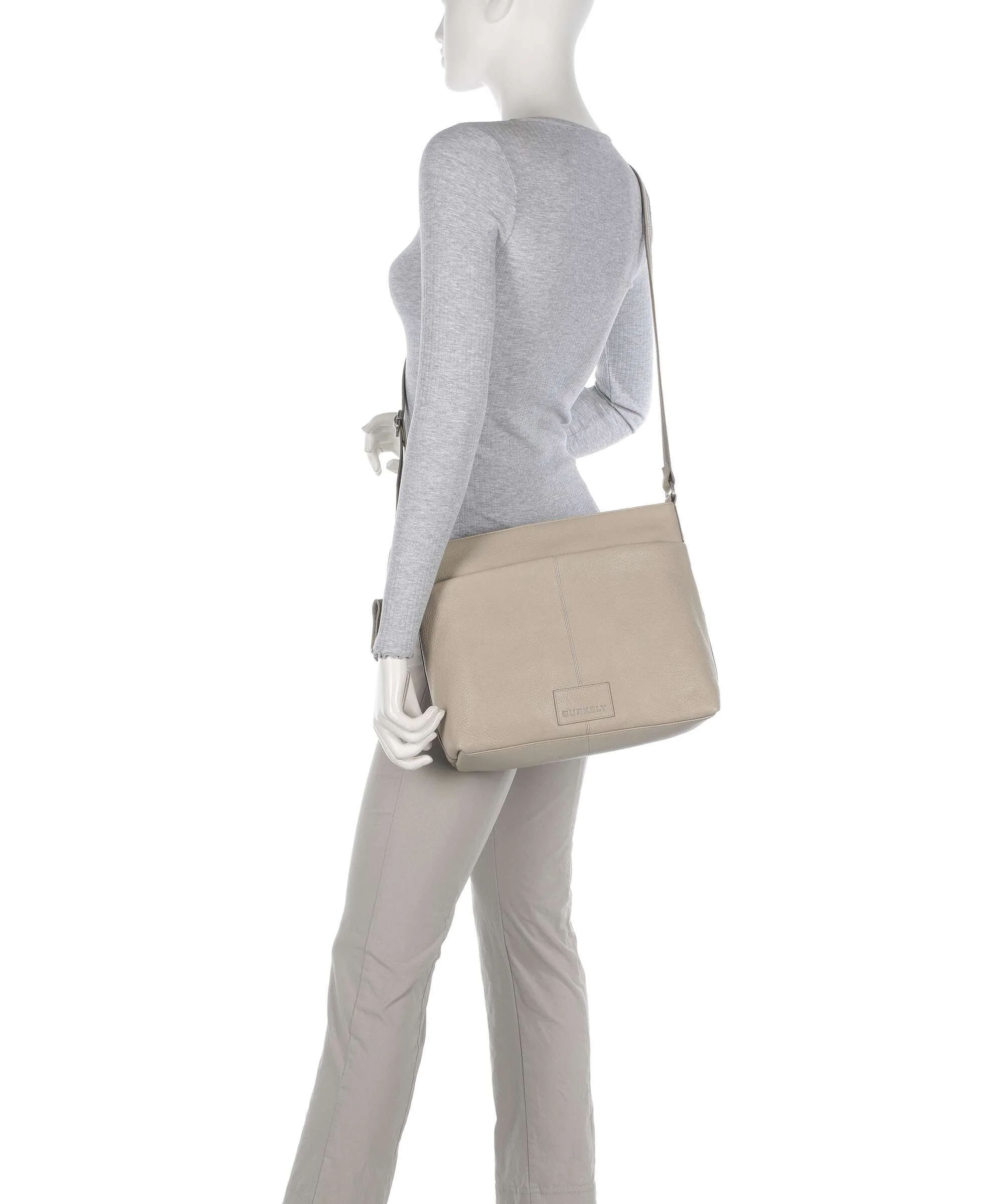 Burkely Soft Skylar Crossbody bag generous grey - Image 3