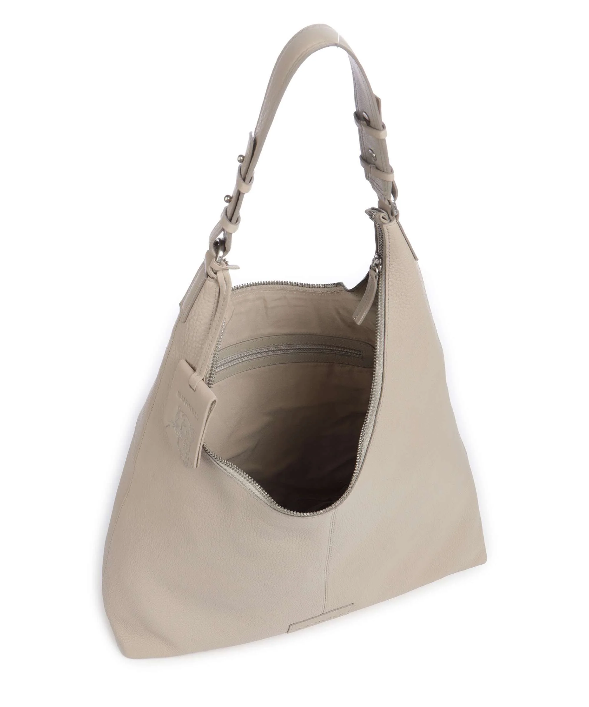 Burkely Soft Skylar Hobo bag generous grey - Image 6