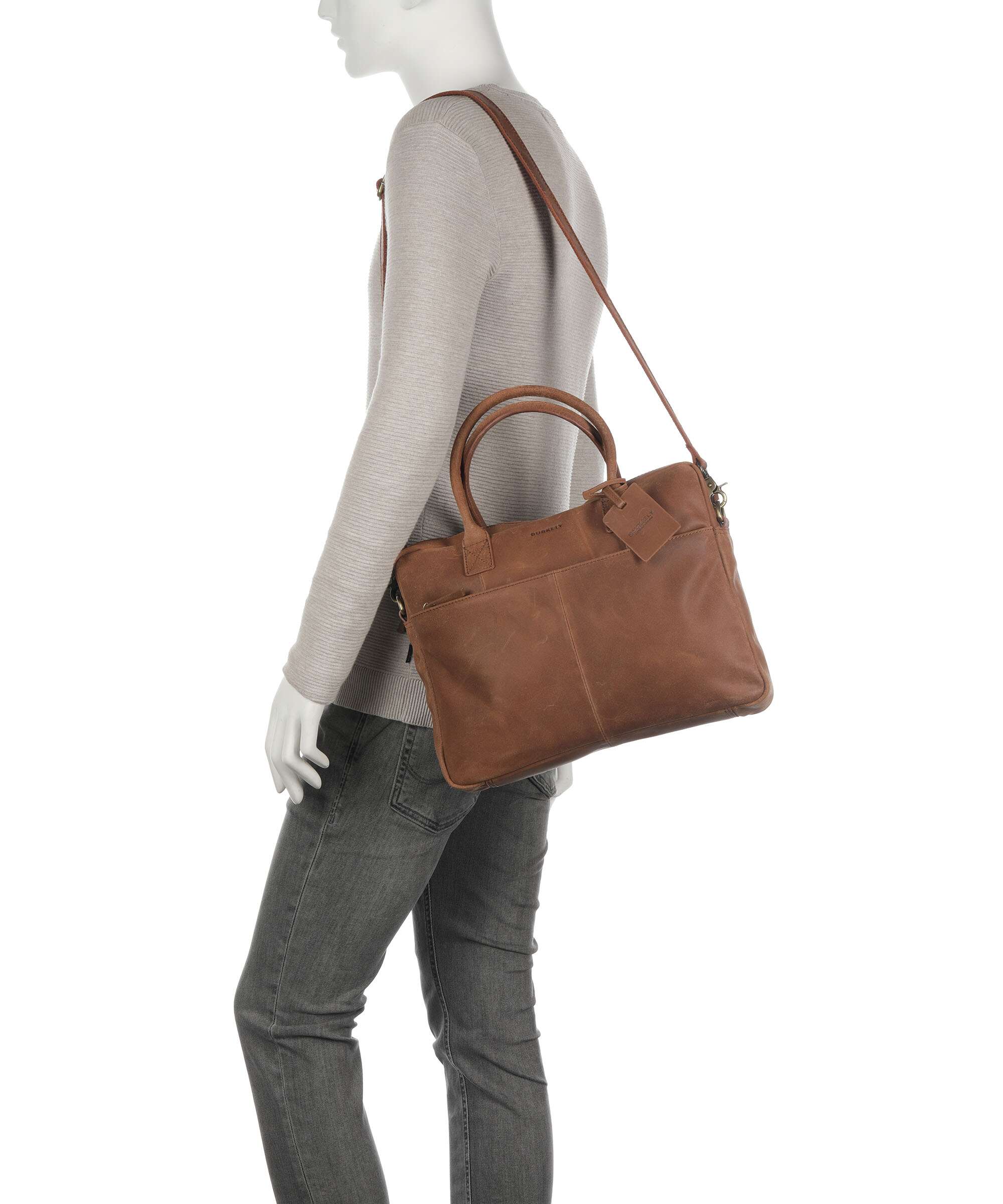 Burkely Vintage Jack Briefcase cognac - Image 4