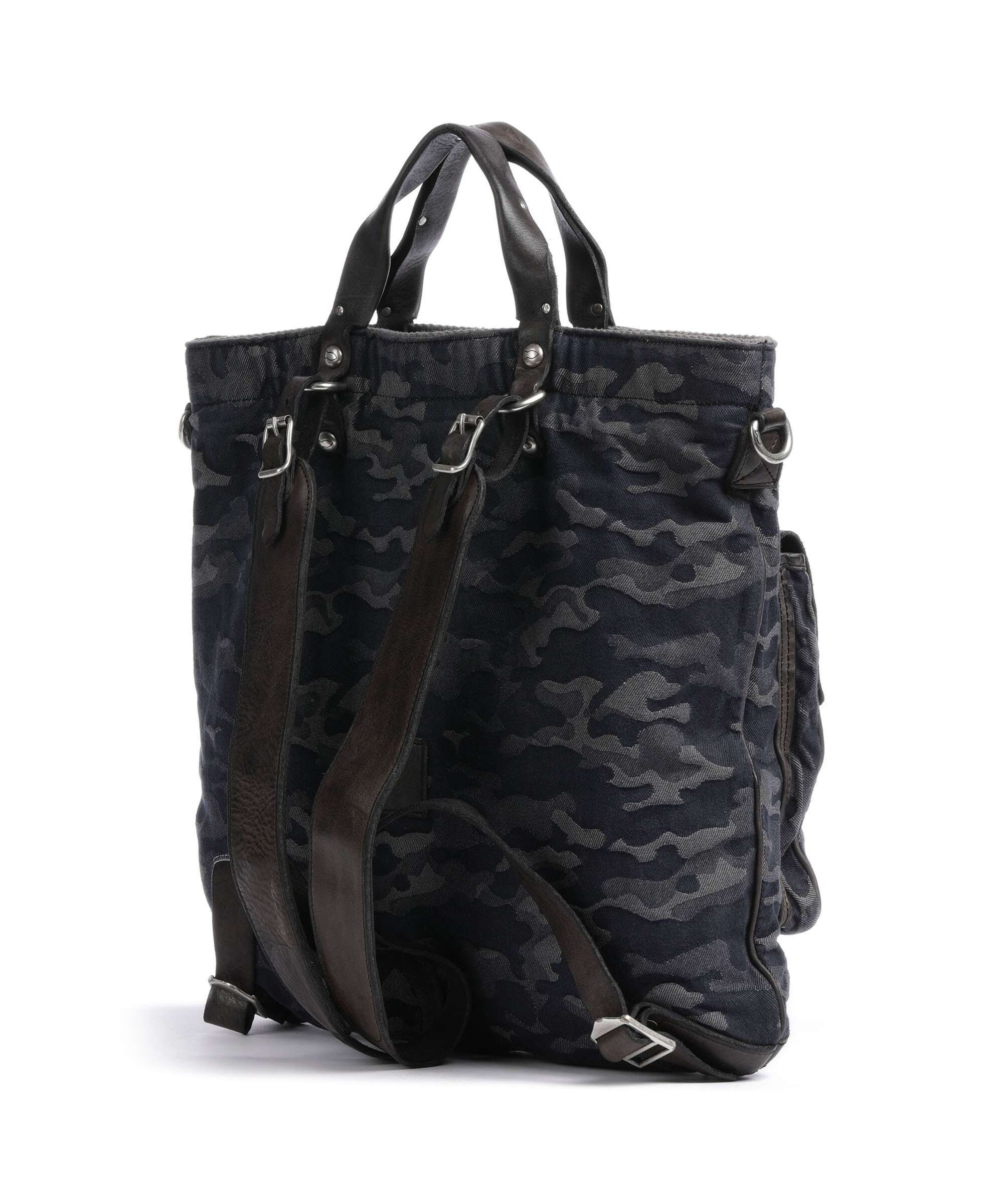 Campomaggi Backpack bag camouflage blue/dark grey - Image 2