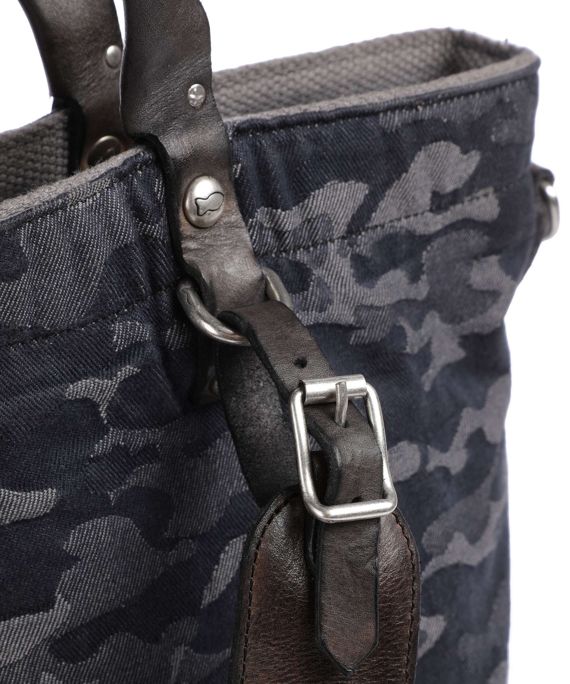 Campomaggi Backpack bag camouflage blue/dark grey - Image 5