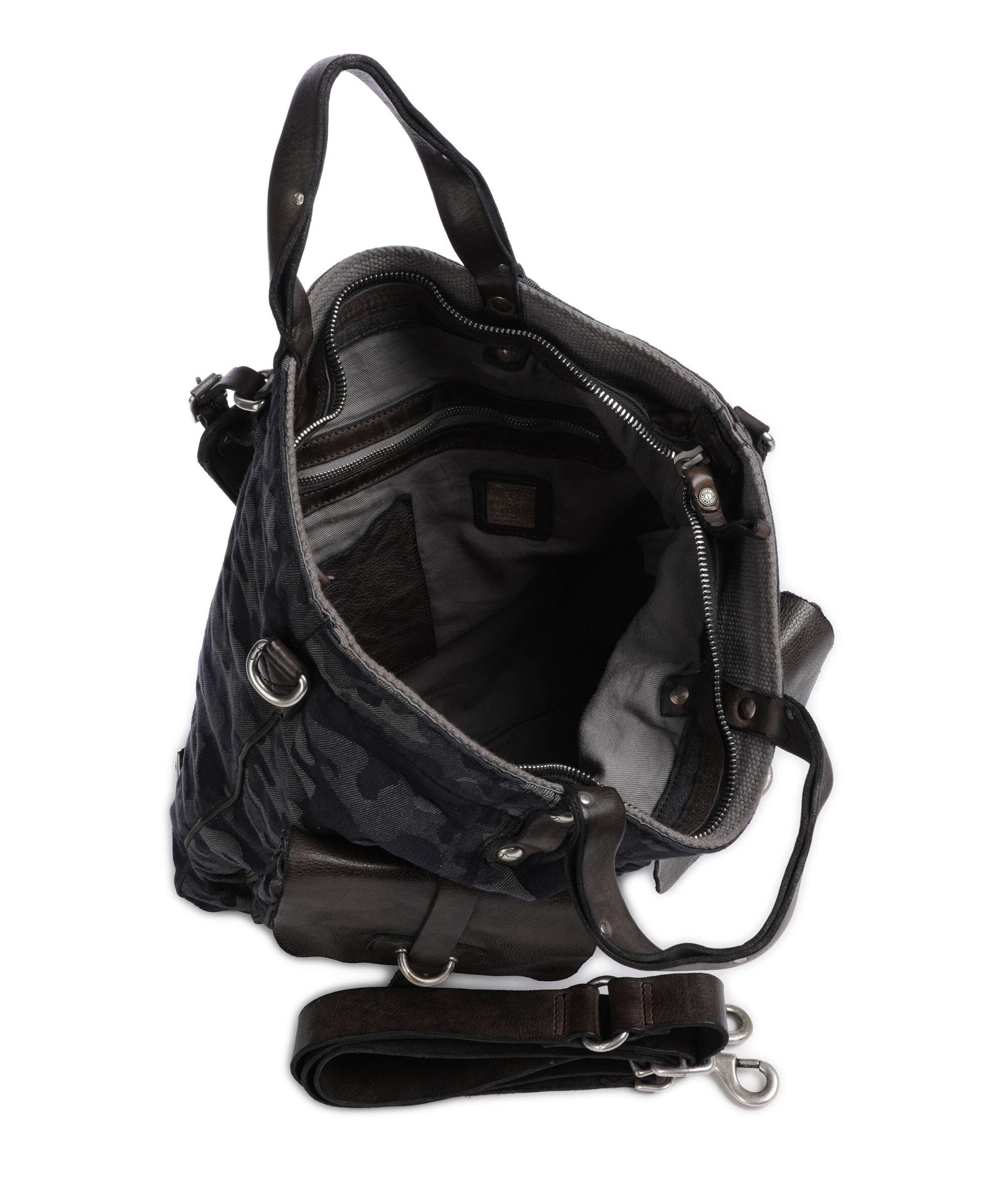 Campomaggi Backpack bag camouflage blue/dark grey - Image 7