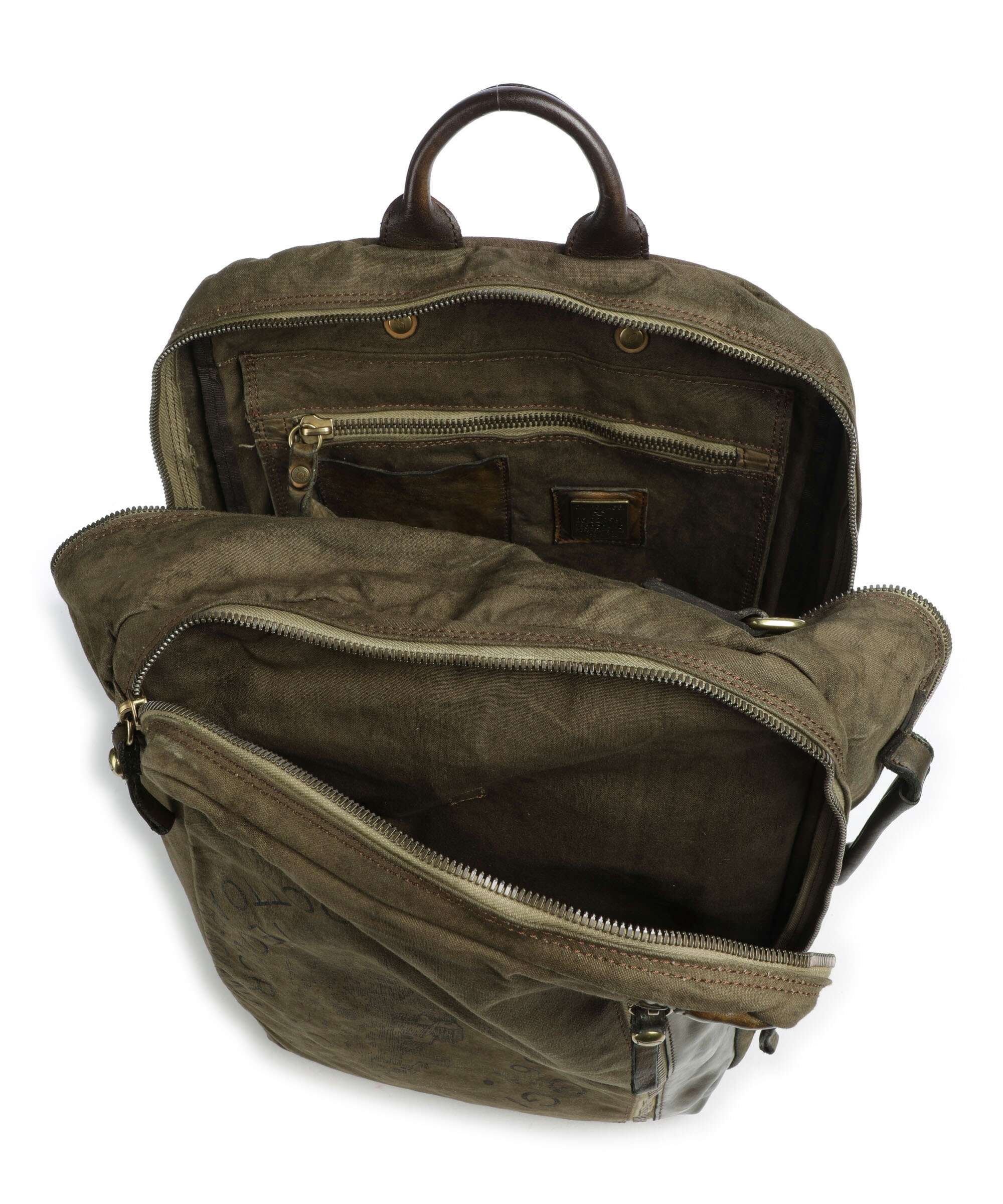 Campomaggi Backpack verde militare/nera - Image 6