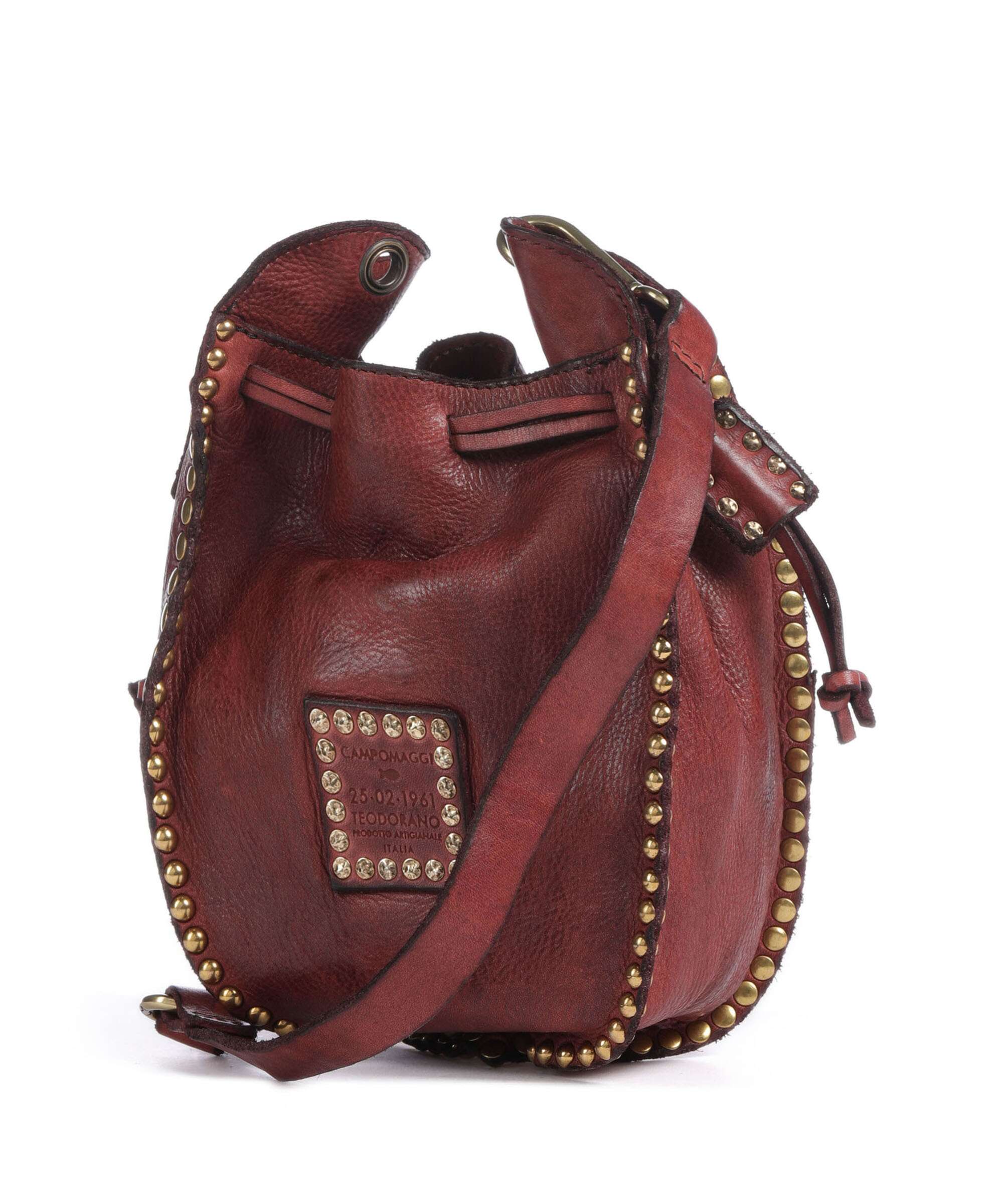 Campomaggi Bucket bag burgundy - Image 2