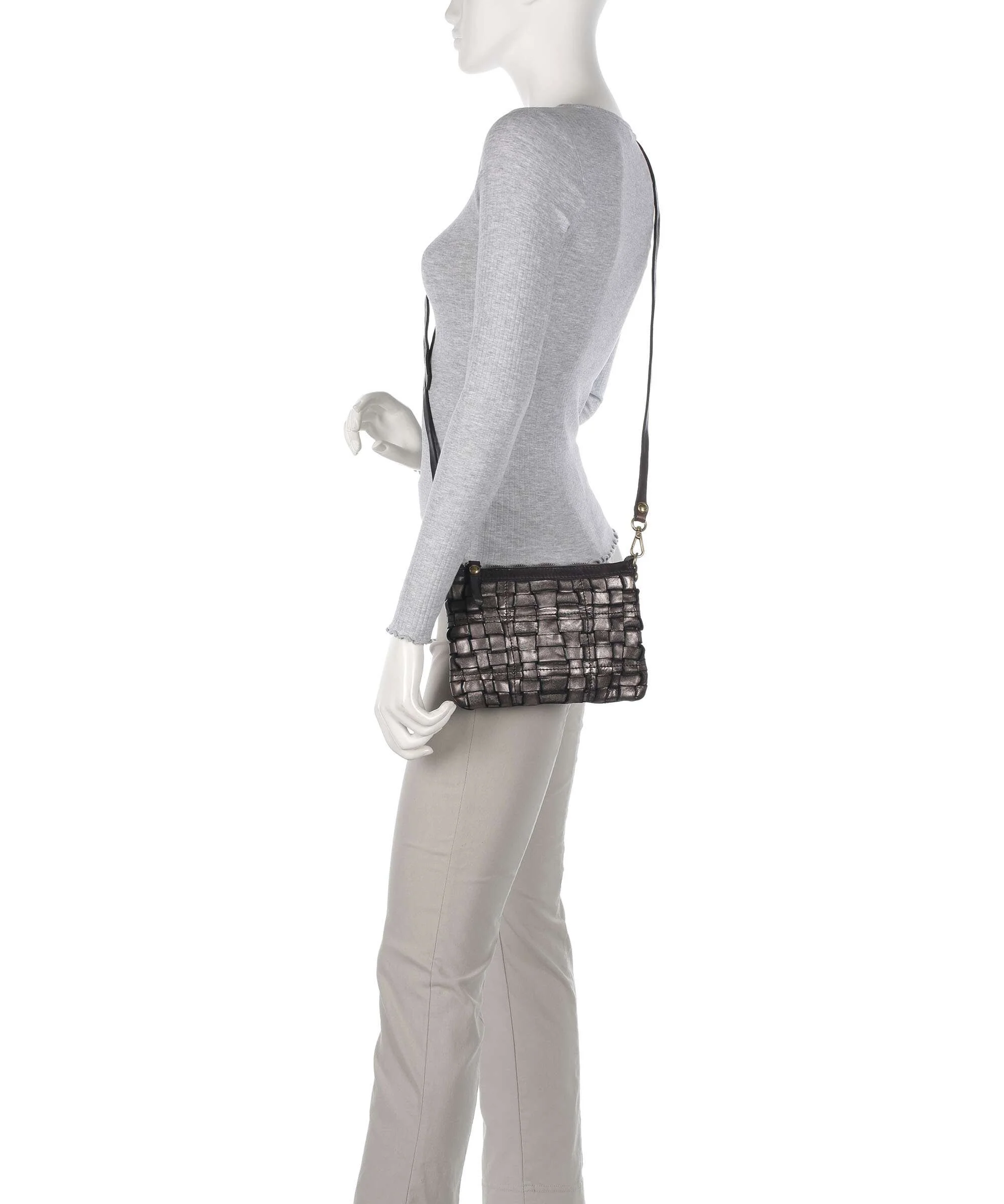 Campomaggi Crossbody bag lead grey - Image 3