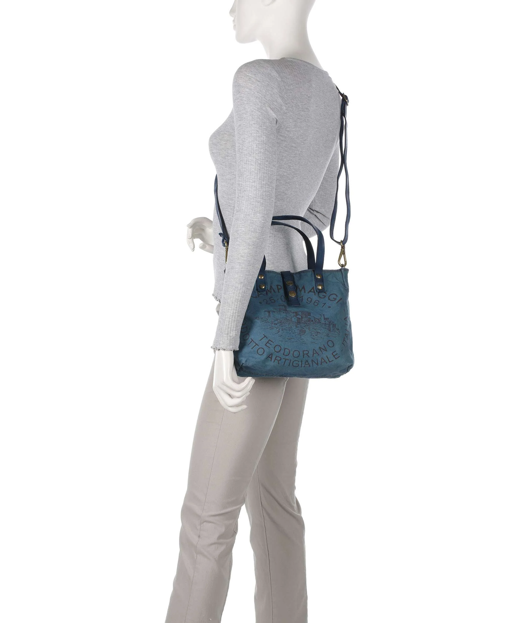 Campomaggi Handbag beige/zaffiro/moro - Image 4