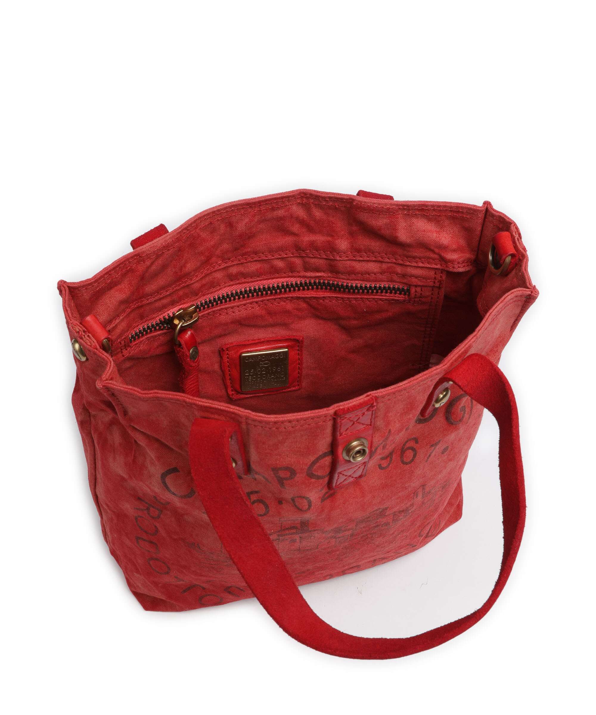 Campomaggi Handbag beige/rosso/moro - Image 6