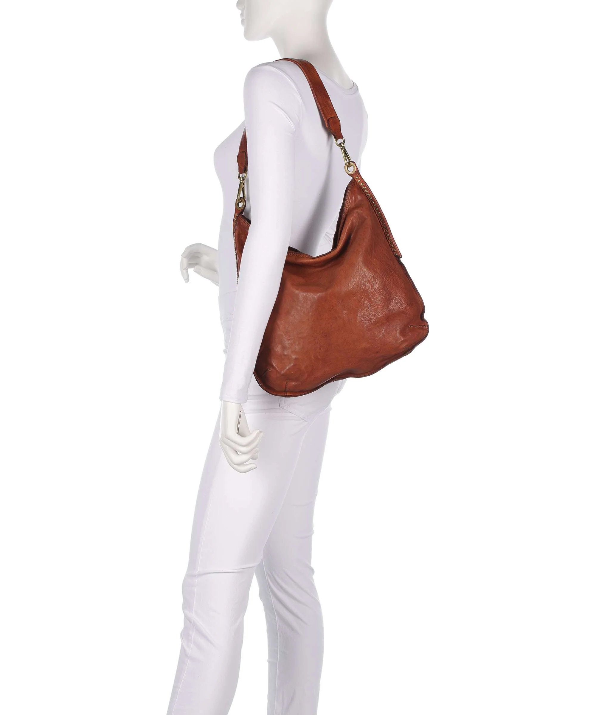 Campomaggi Hobo bag cognac - Image 3