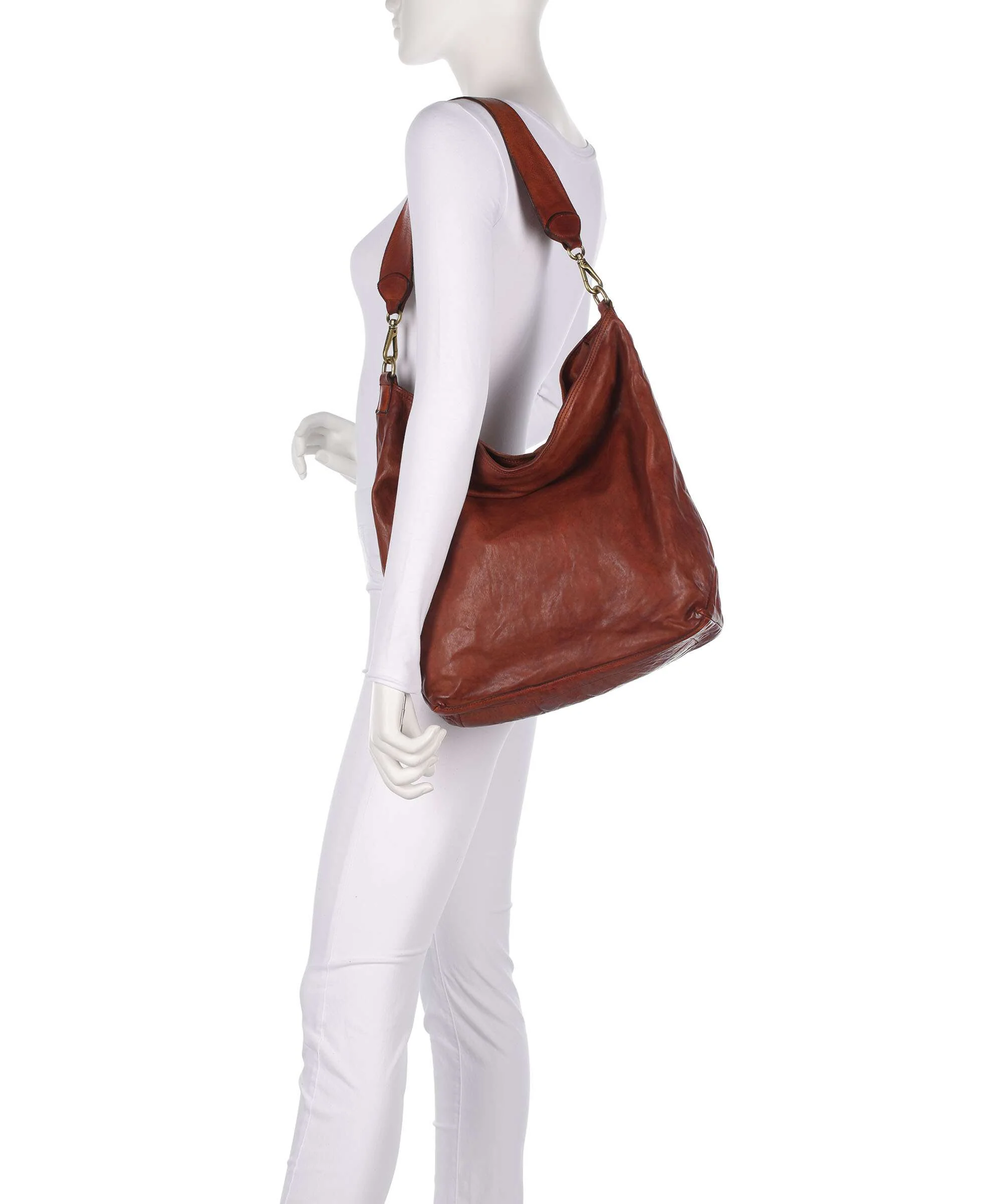 Campomaggi Hobo bag cognac - Image 3