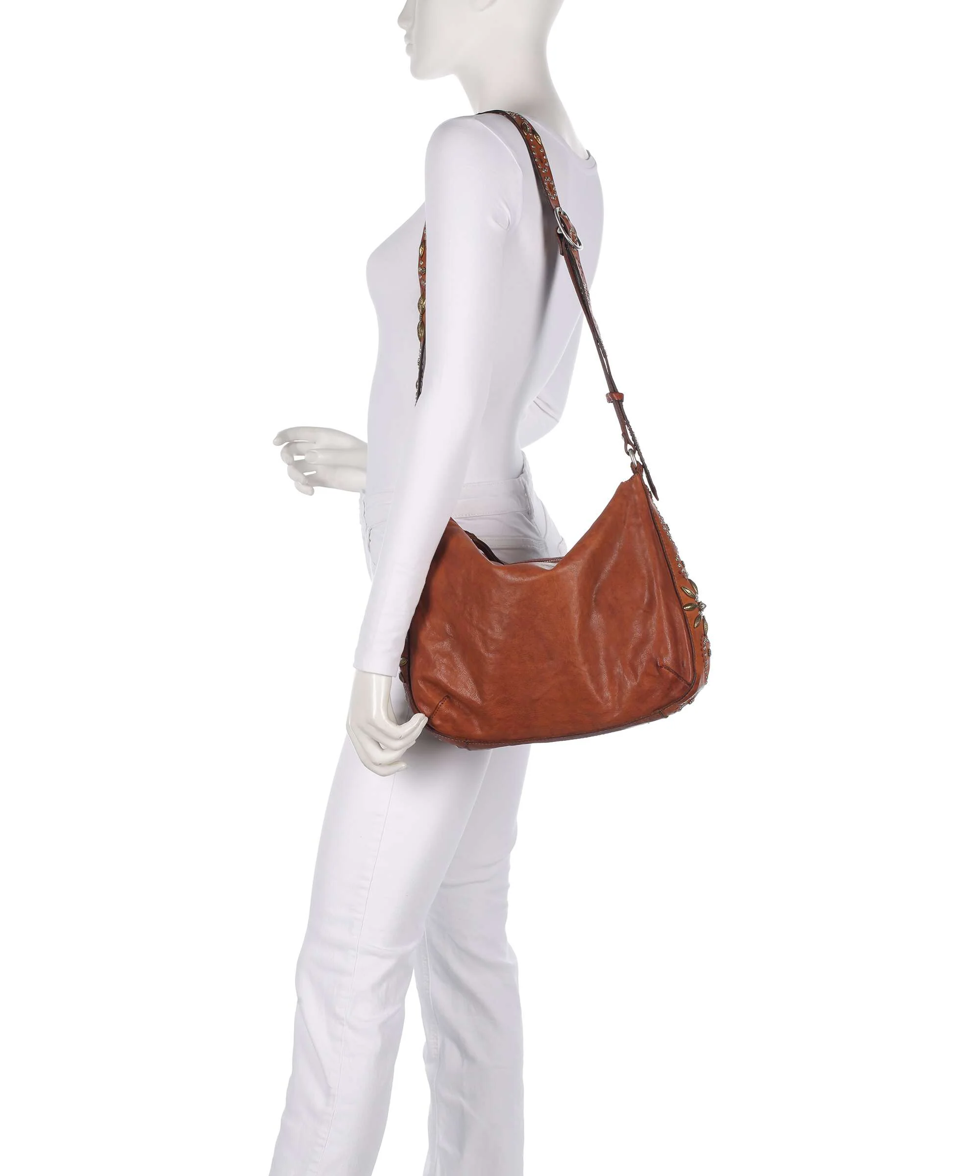 Campomaggi Hobo bag cognac - Image 3