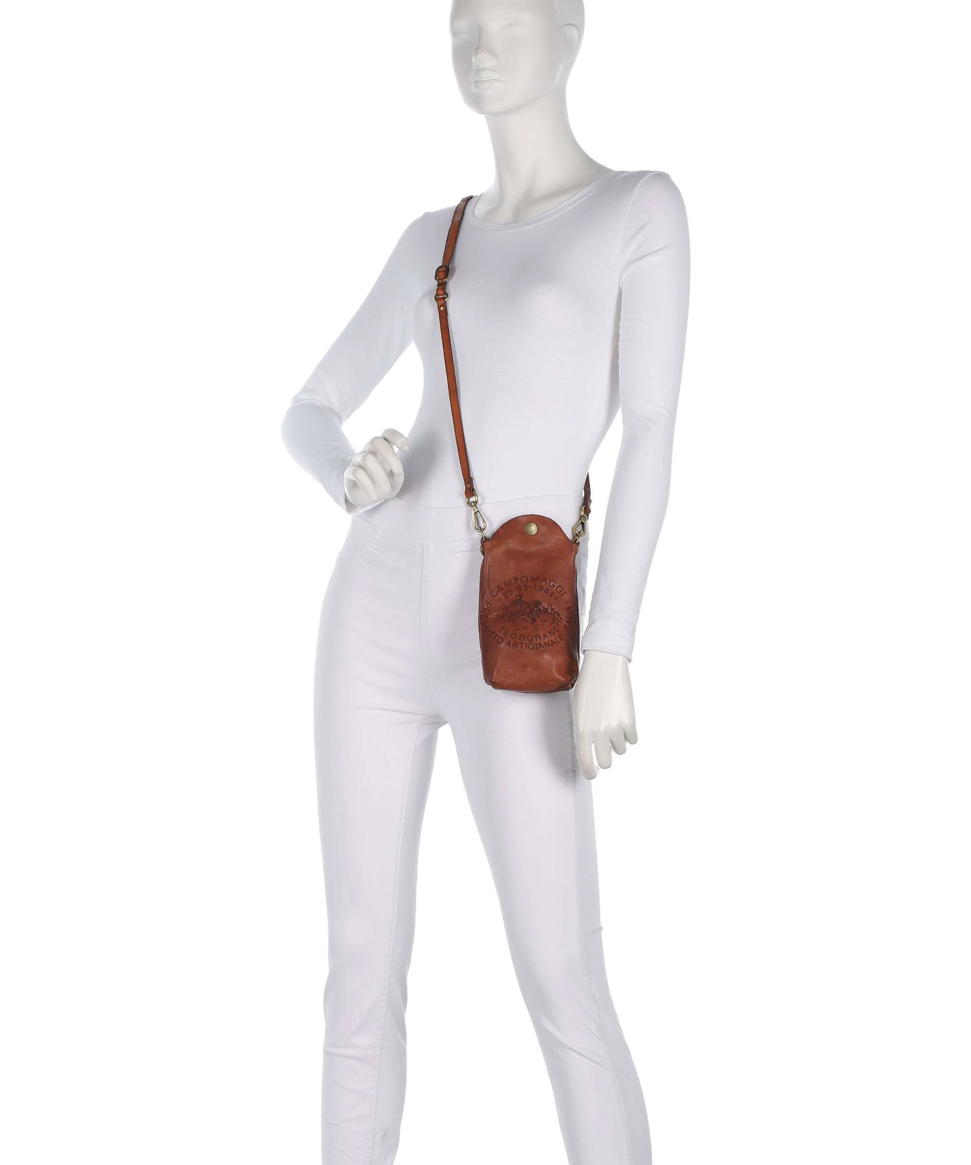 Campomaggi Phone bag cognac - Image 3