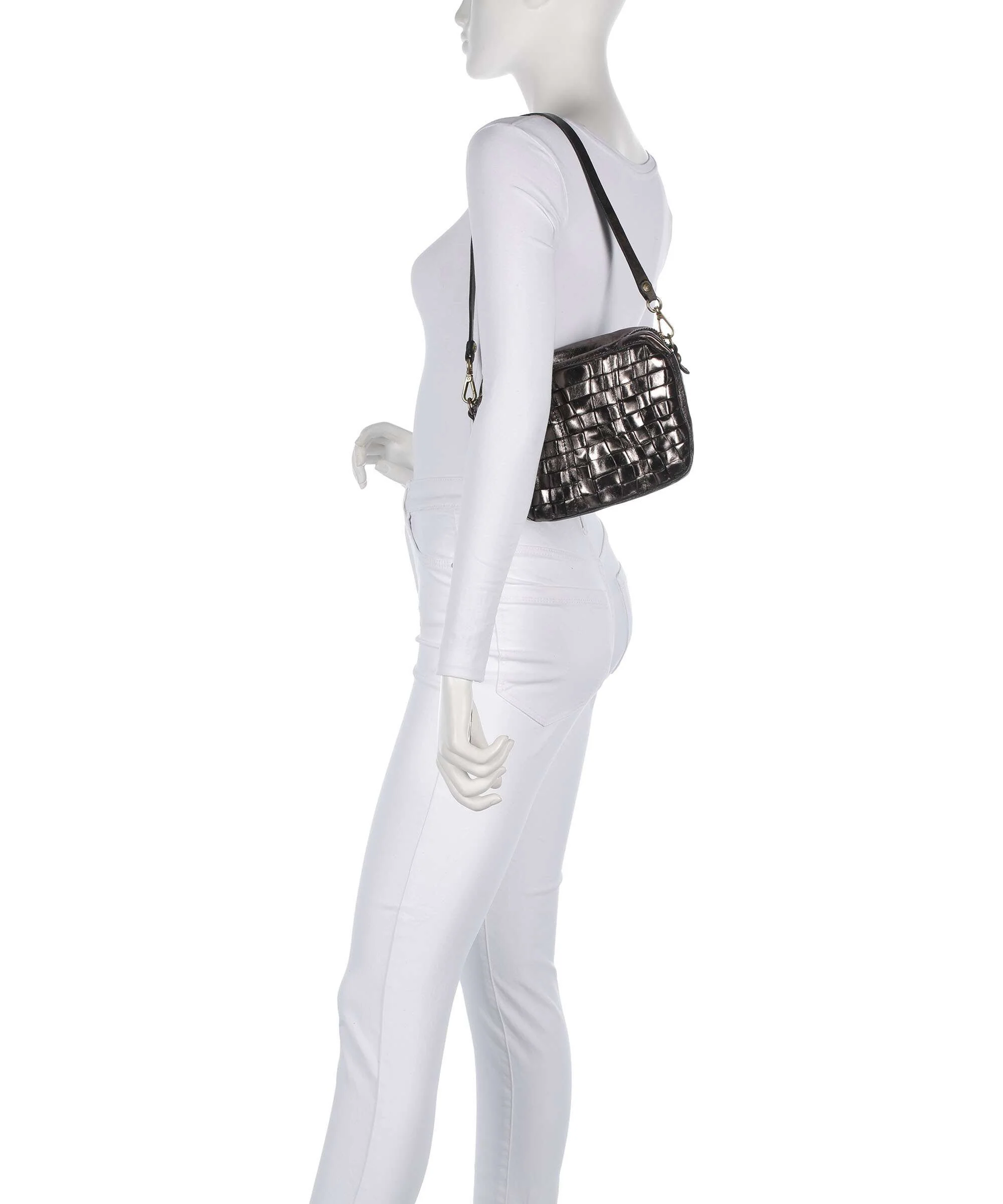 Campomaggi Shoulder bag lead grey - Image 3