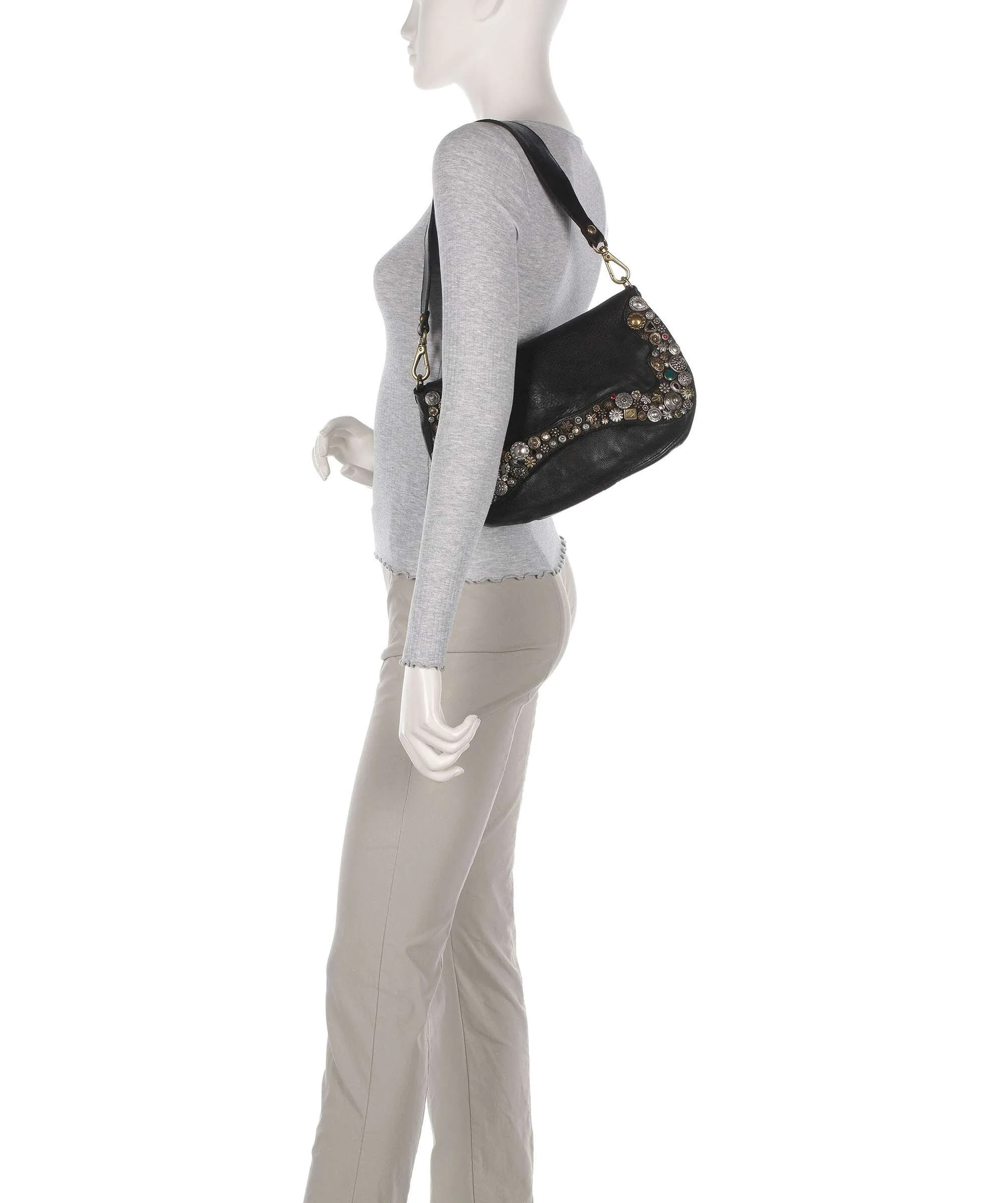 Campomaggi Shoulder bag black - Image 3