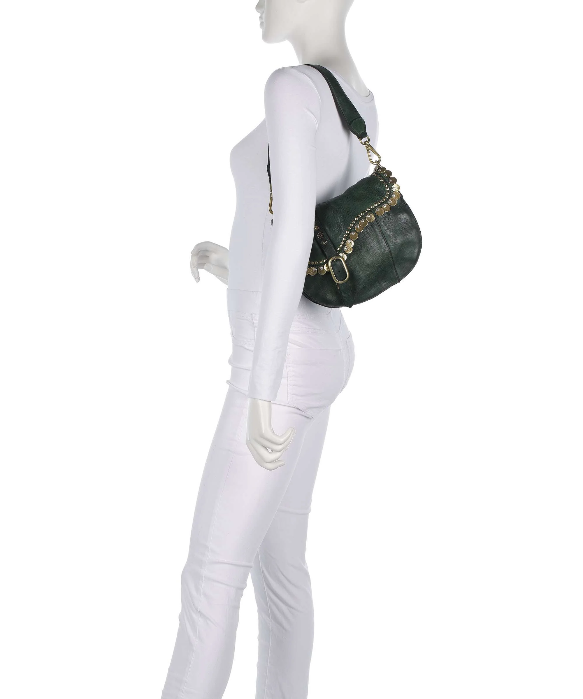 Campomaggi Shoulder bag green bottle - Image 4