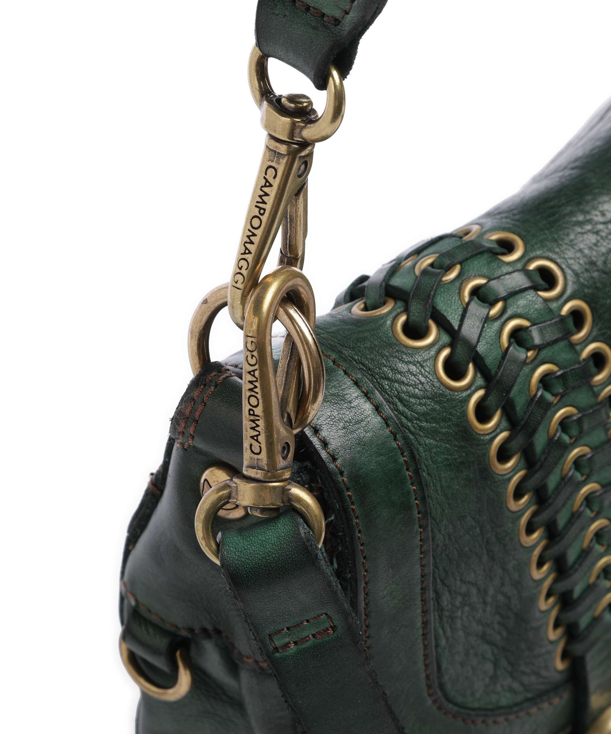 Campomaggi Shoulder bag green bottle - Image 4