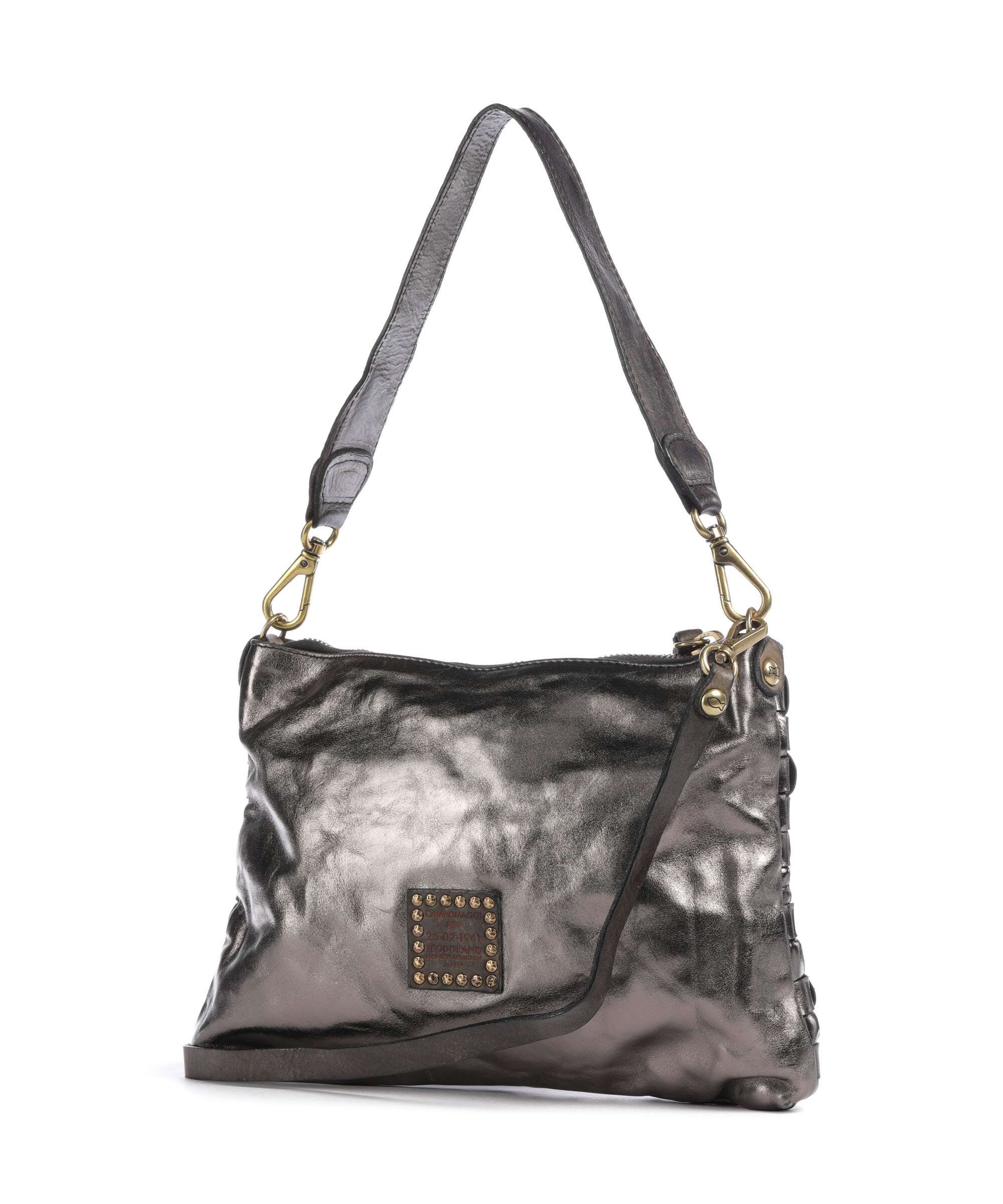 Campomaggi Shoulder bag lead grey - Image 2