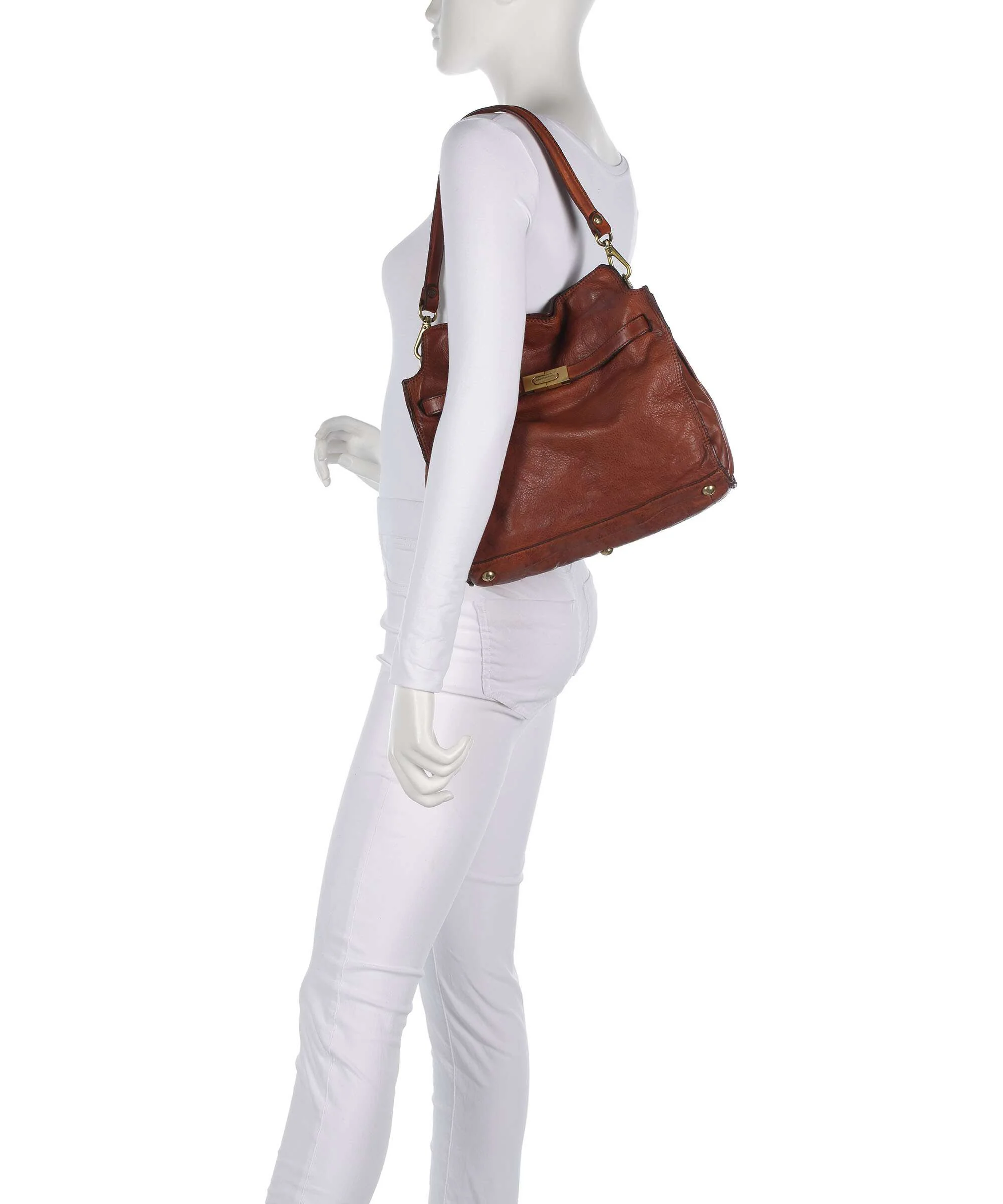 Campomaggi Shoulder bag cognac - Image 3