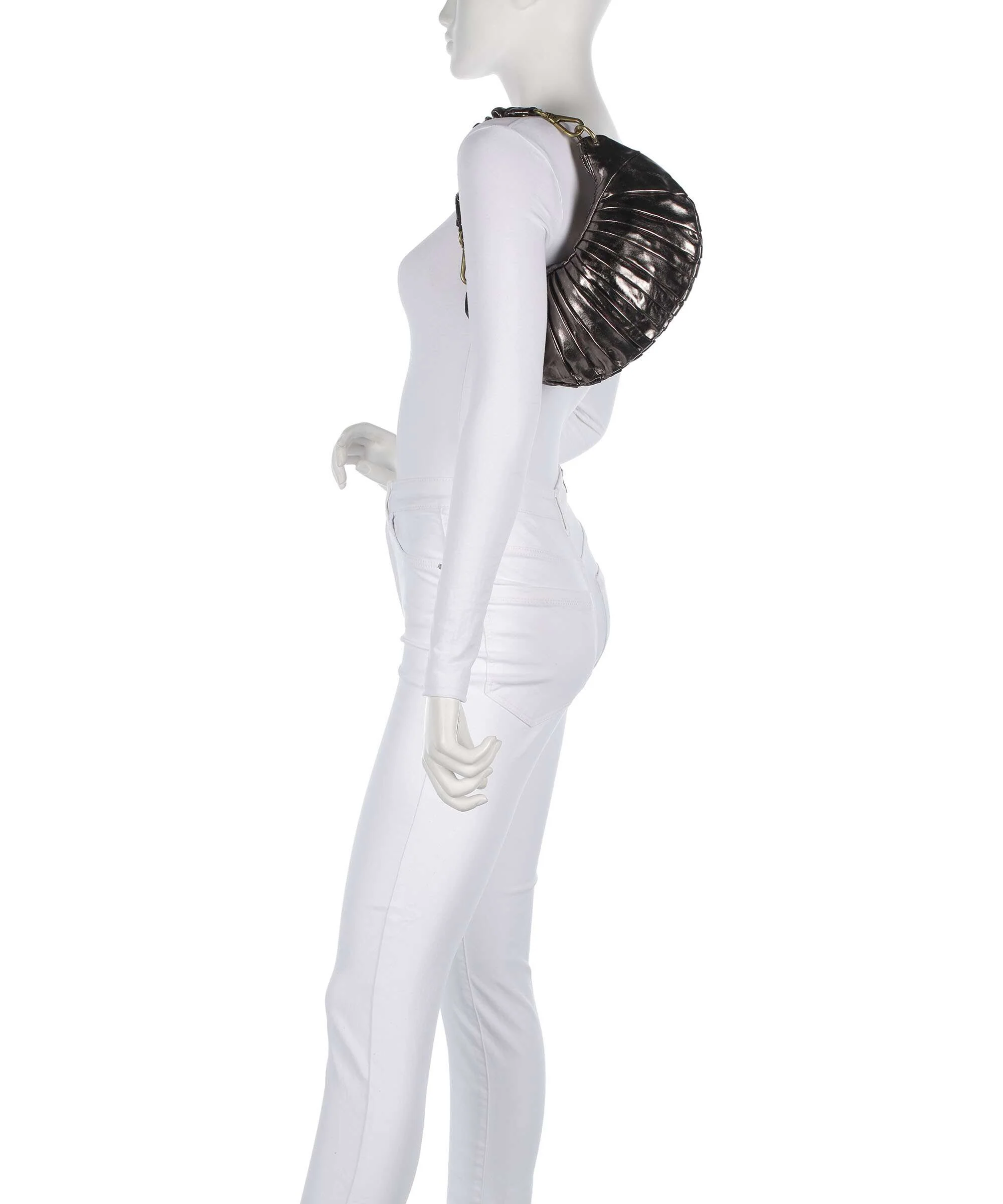 Campomaggi Shoulder bag lead grey - Image 3