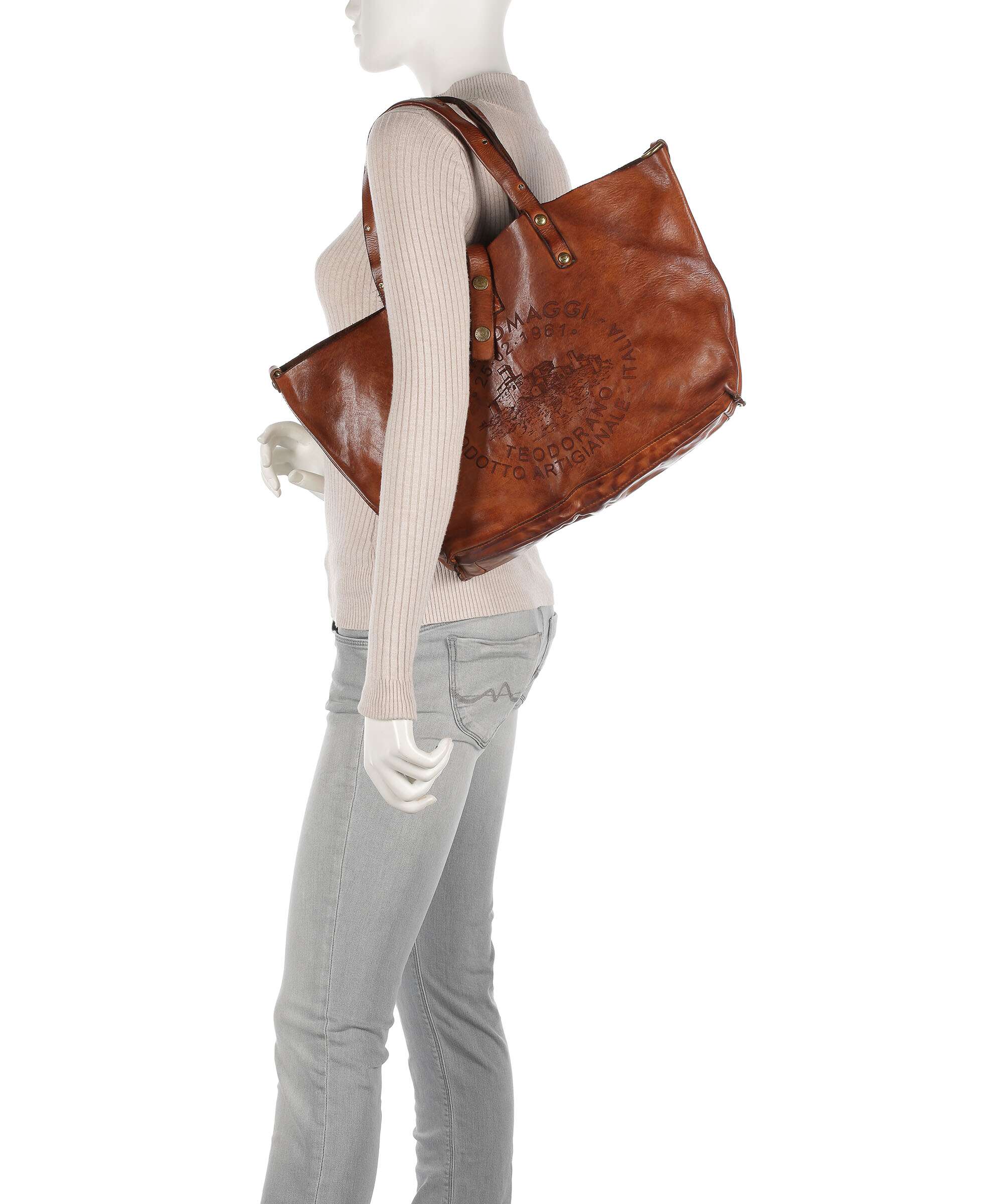 Campomaggi Tote bag cognac - Image 3