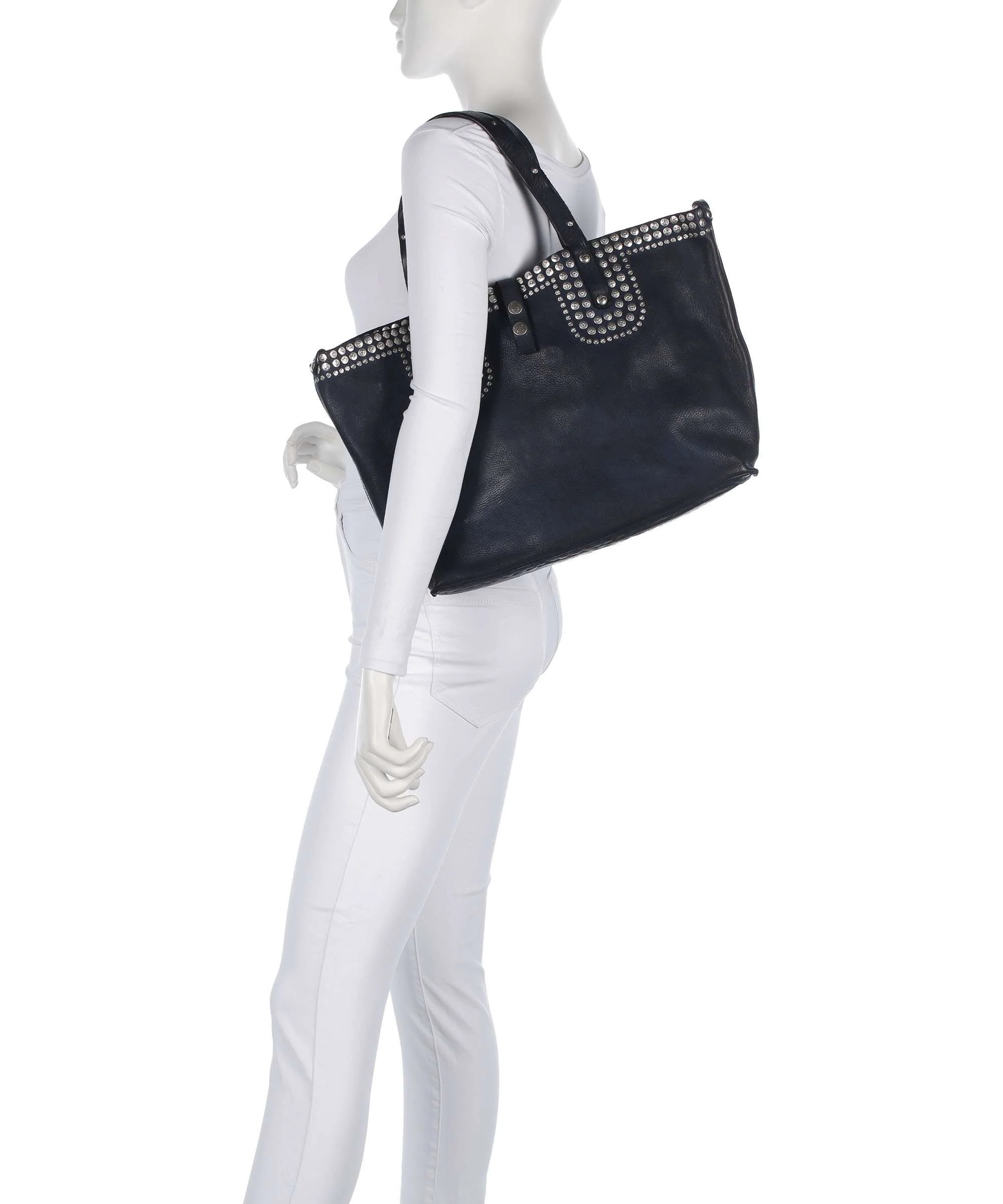 Campomaggi Tote bag blue - Image 3