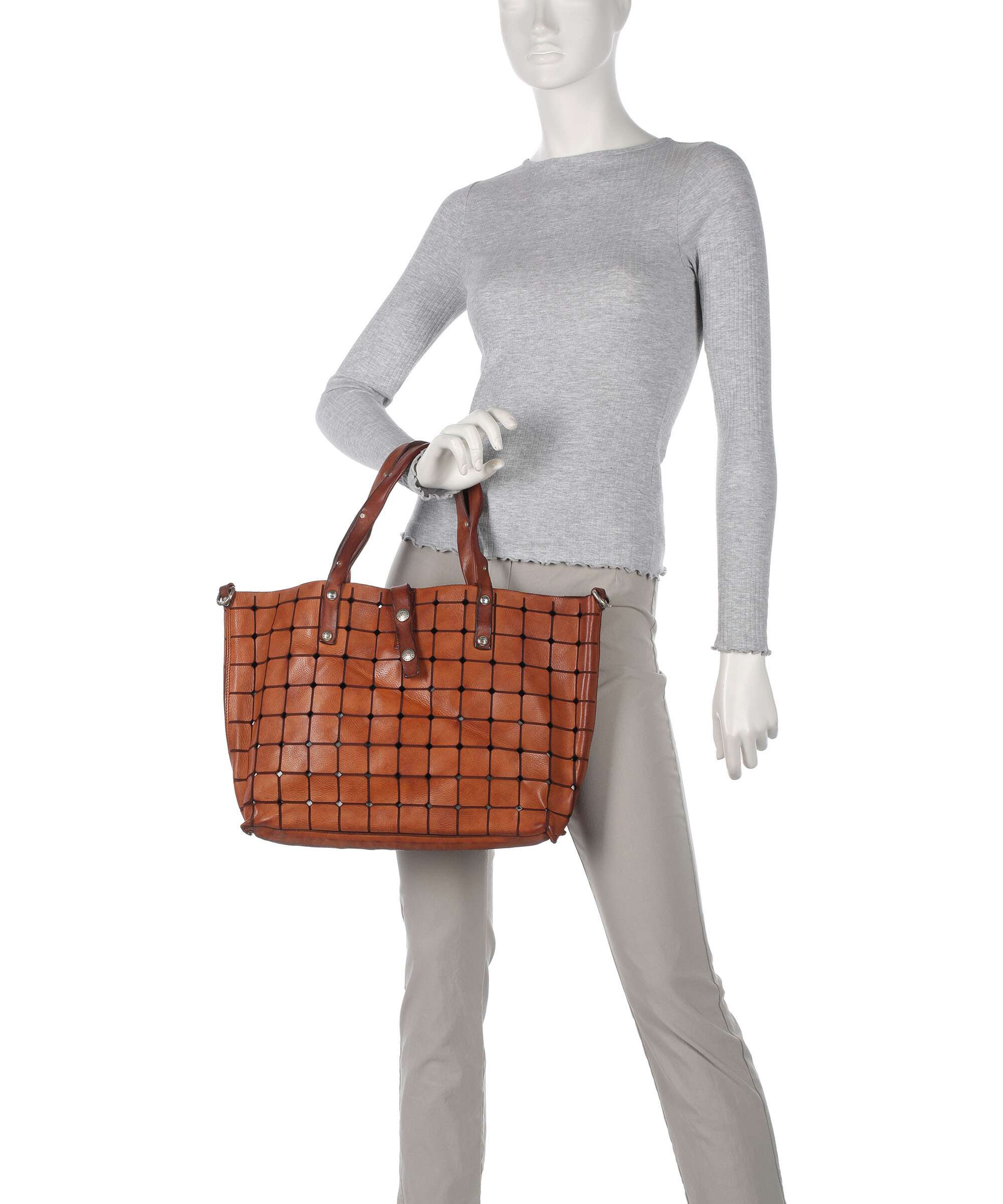 Campomaggi Tote bag cognac - Image 3