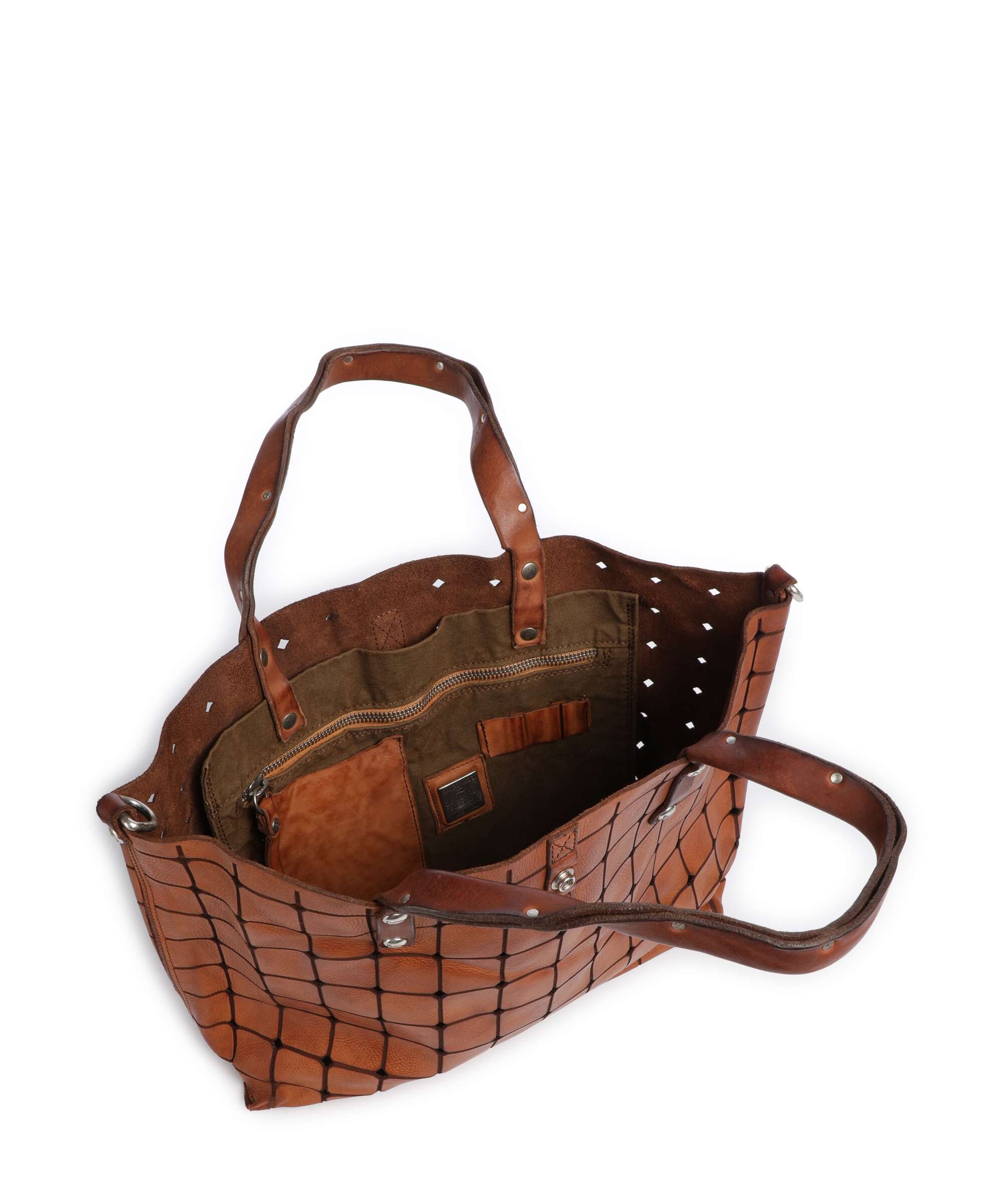 Campomaggi Tote bag cognac - Image 6