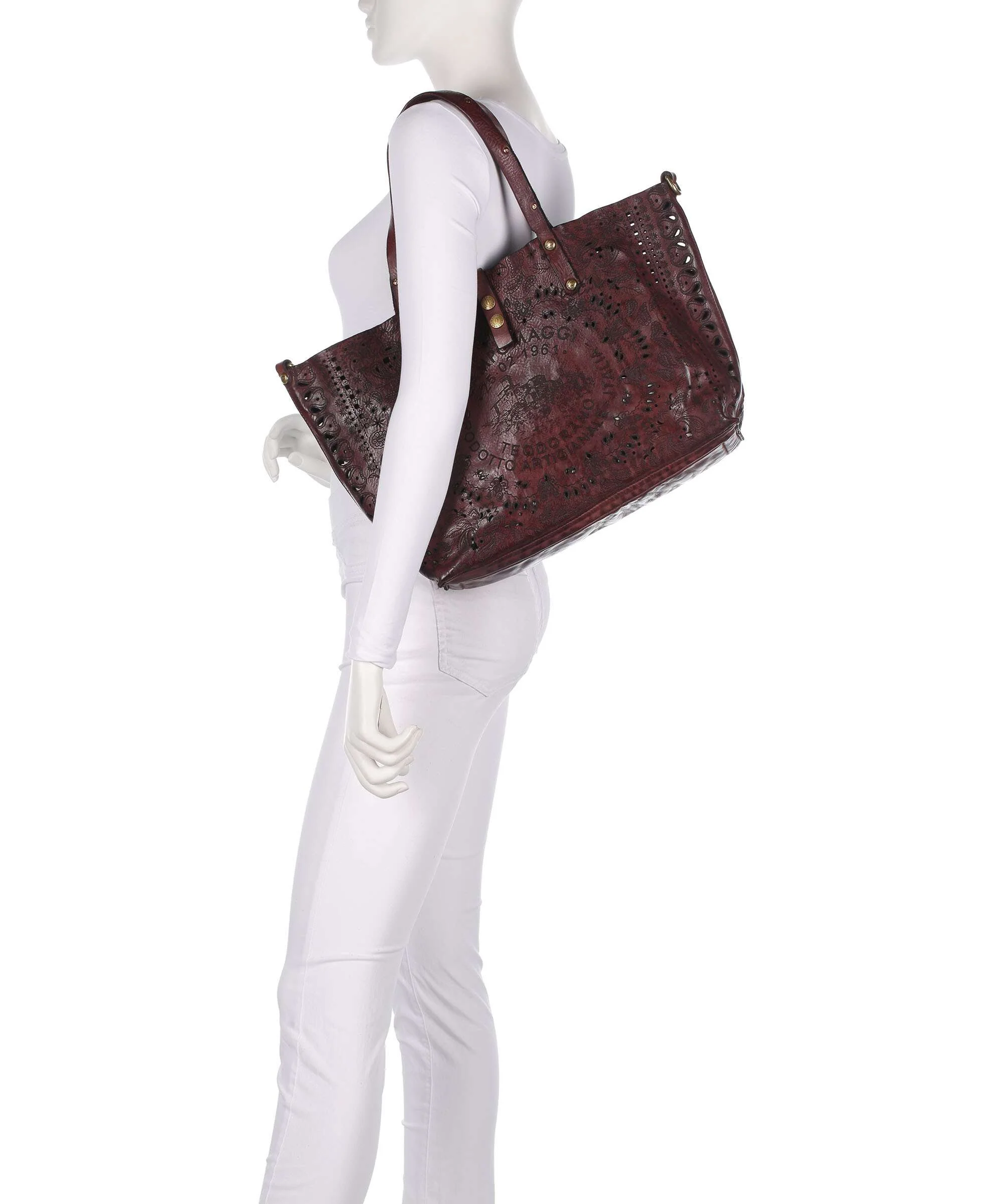 Campomaggi Tote bag borgogna - Image 3