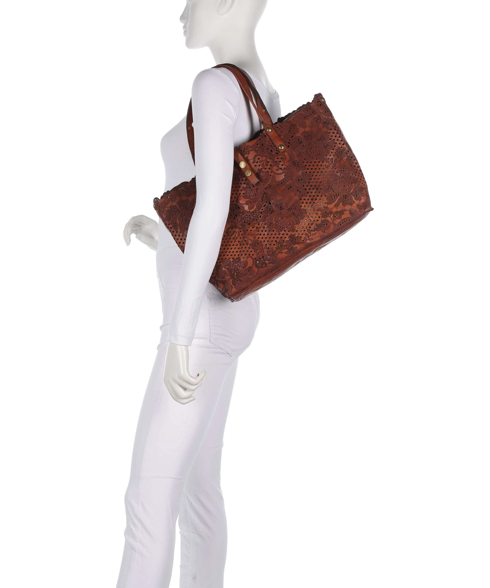 Campomaggi Tote bag cognac - Image 3