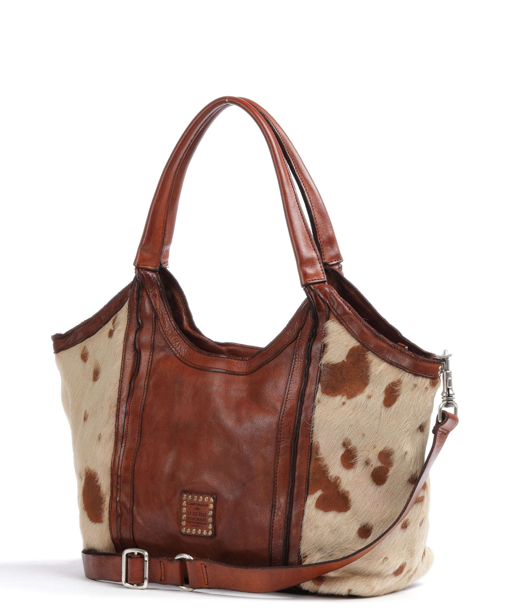 Campomaggi Tote bag bianco/beige/cognac - Image 2