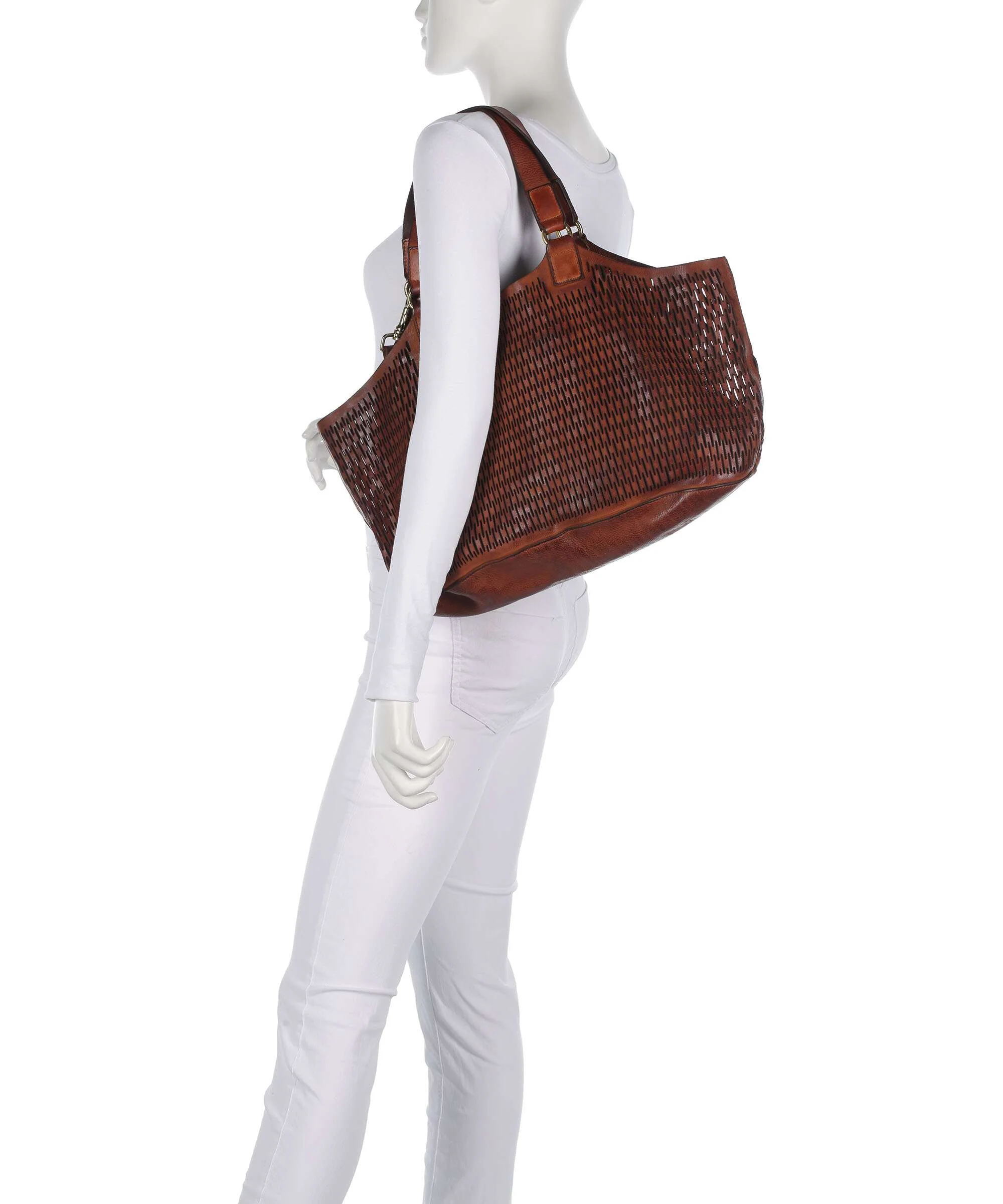 Campomaggi Tote bag cognac - Image 3