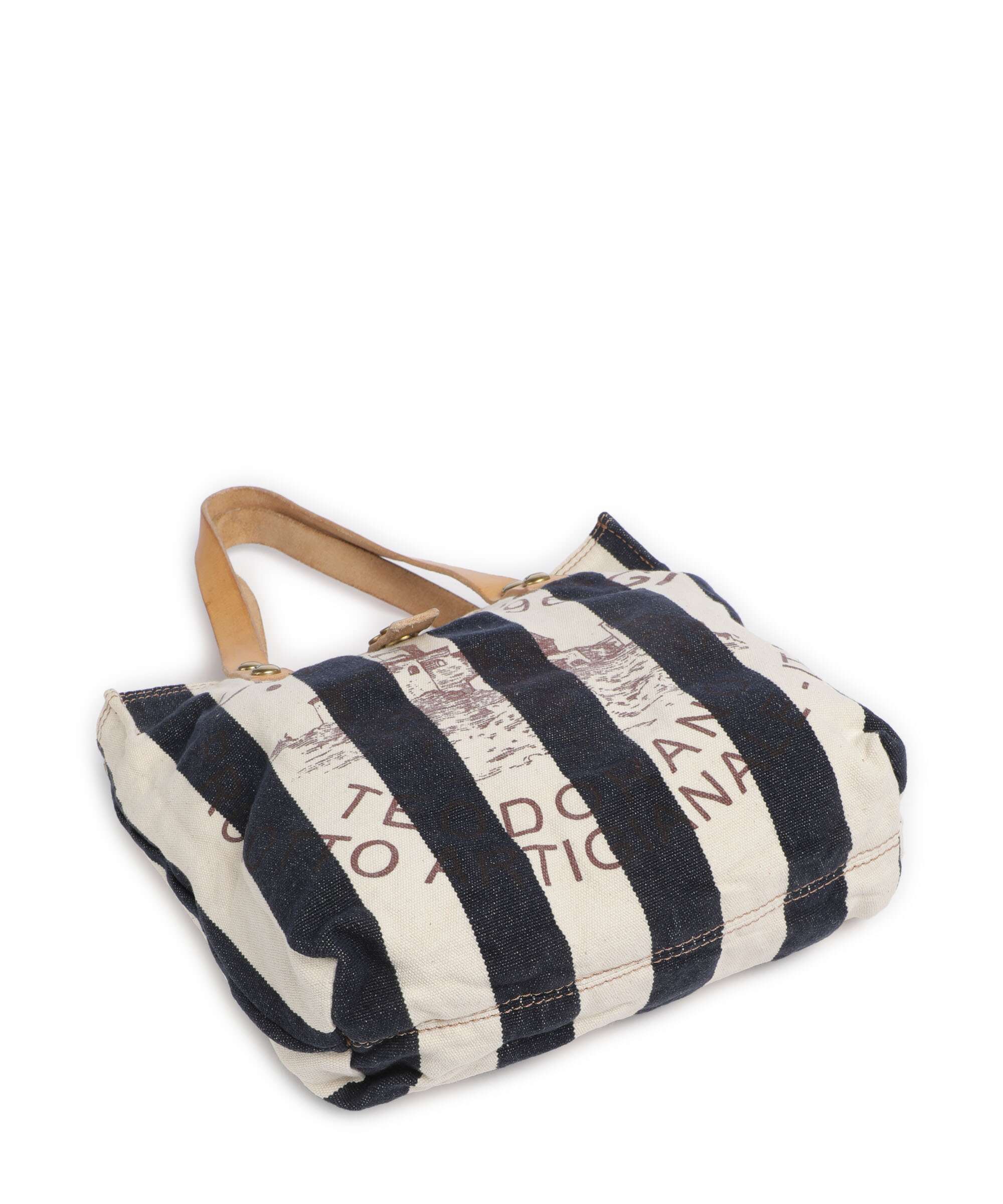 Campomaggi Tote bag blue/beige - Image 5