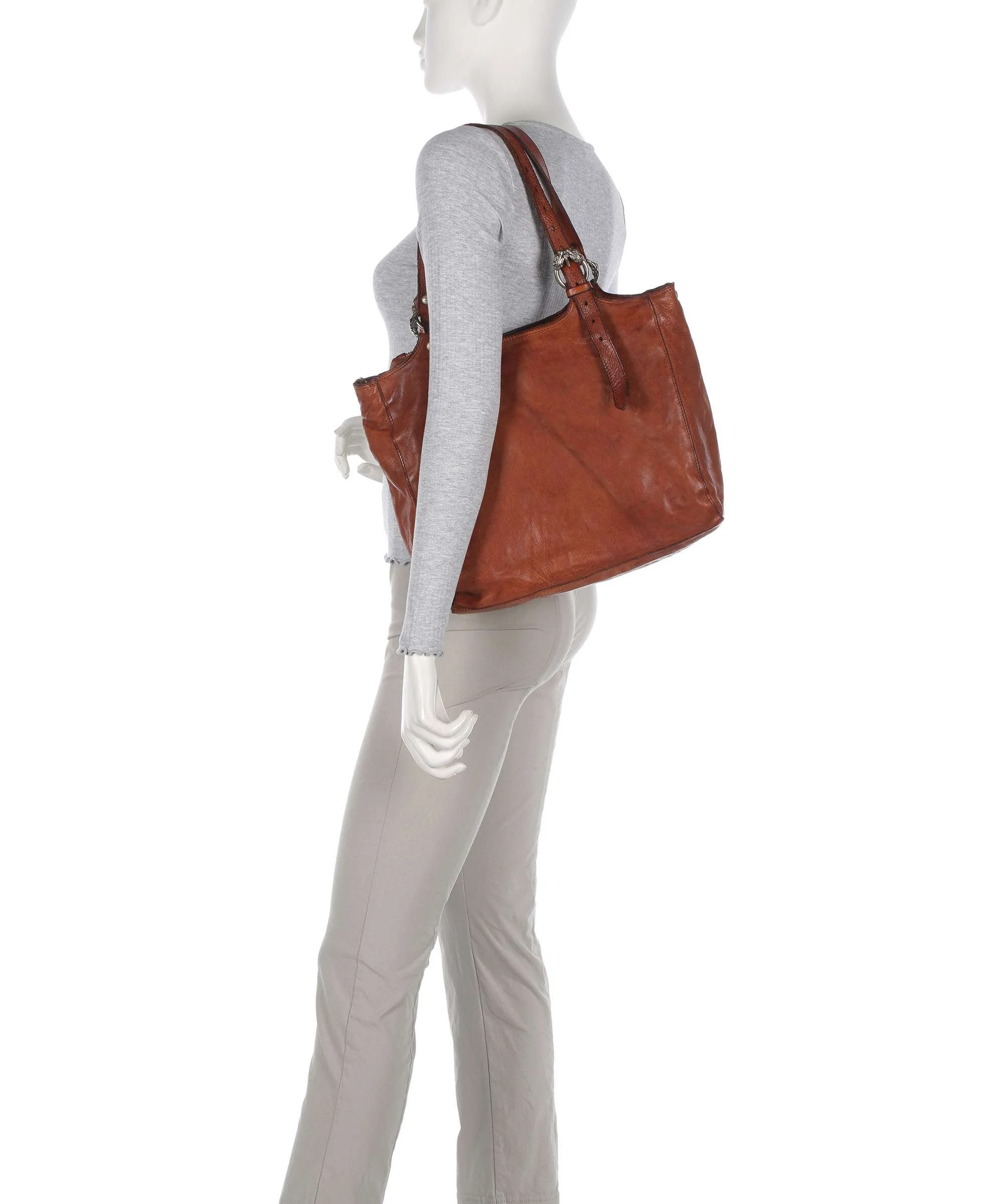Campomaggi Tote bag cognac - Image 3