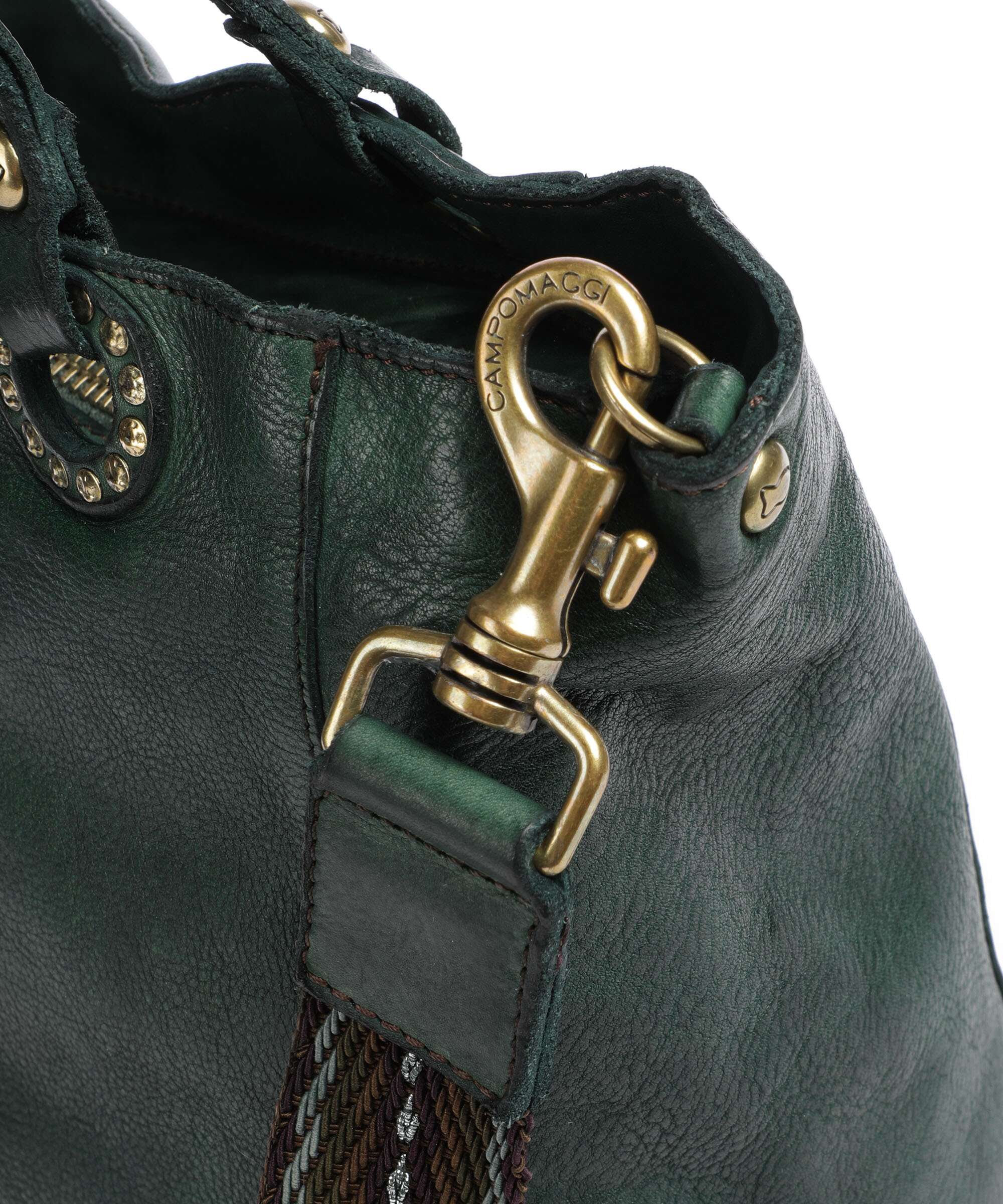 Campomaggi Tote bag green bottle - Image 4