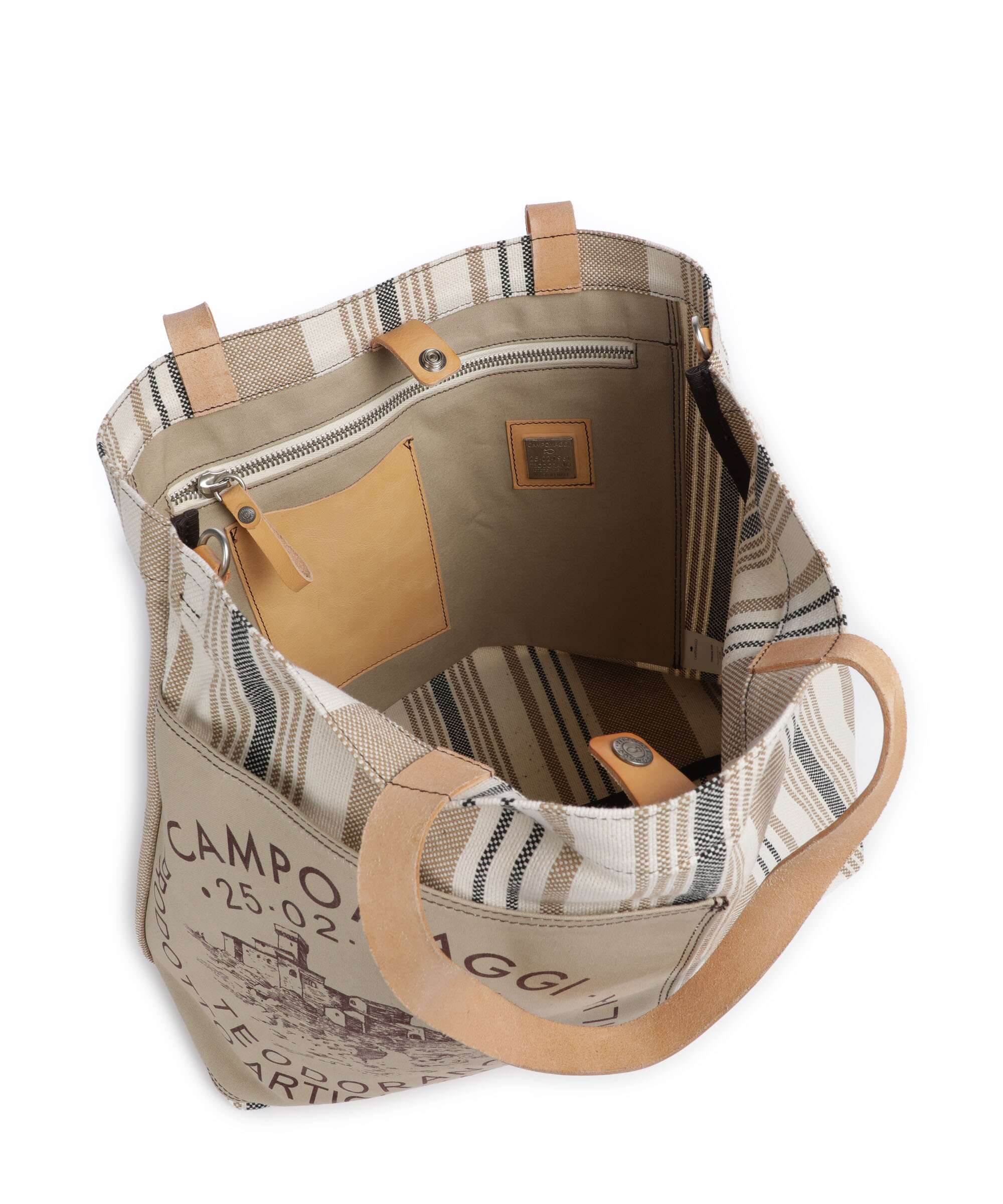 Campomaggi Tote bag beige/naturale/moro - Image 6