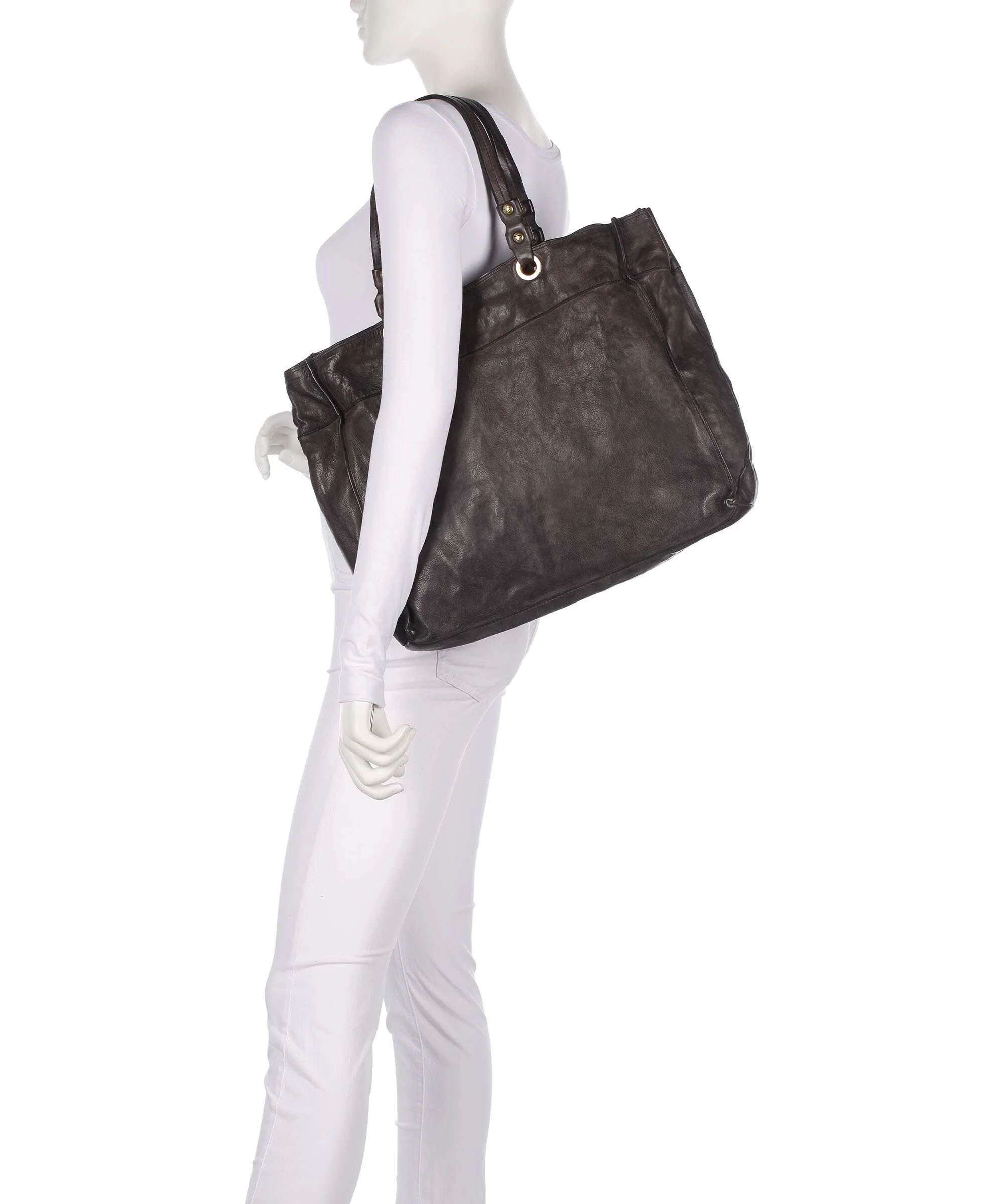 Campomaggi Tote bag grigio - Image 3