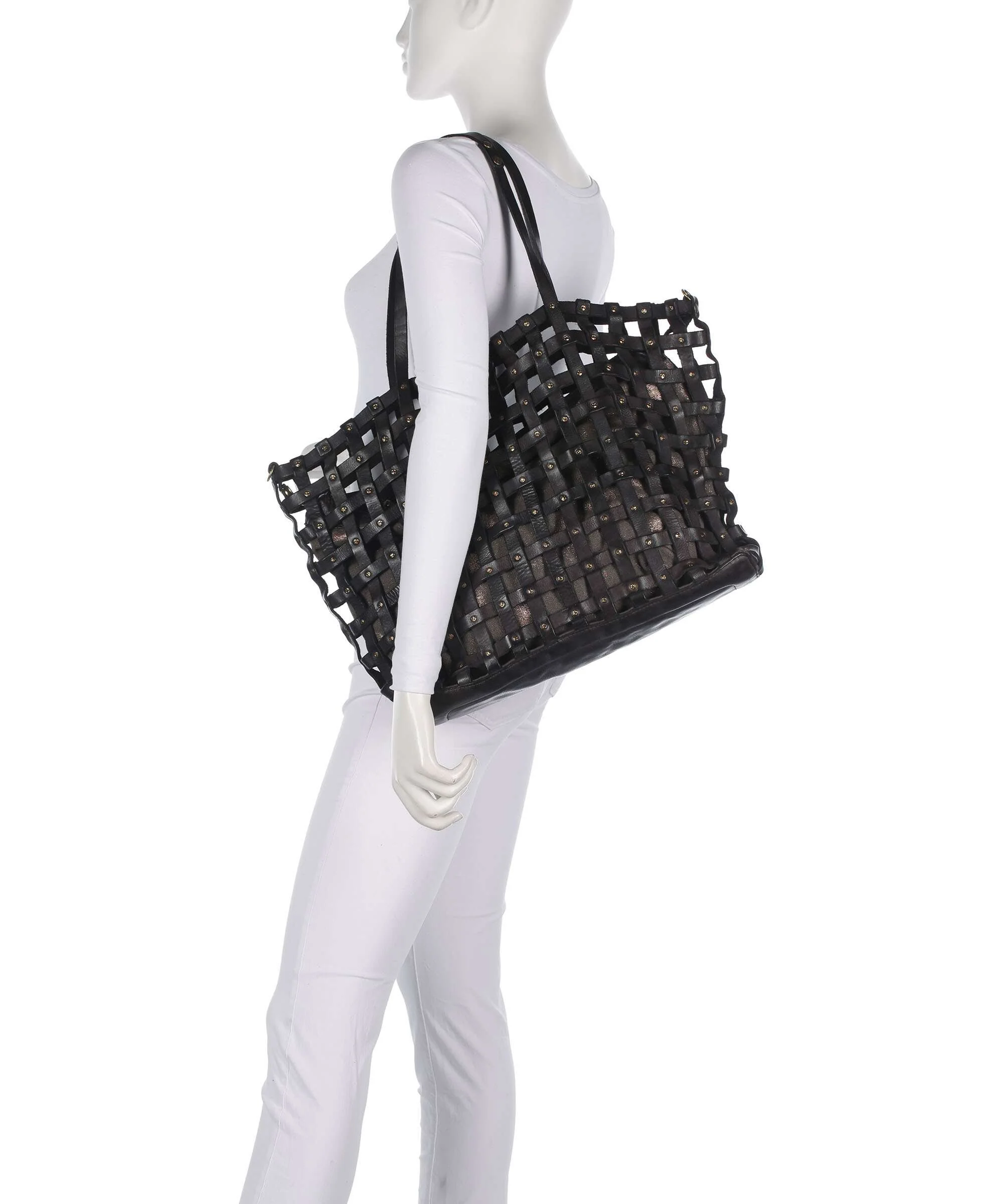 Campomaggi Tote bag grey/bronze - Image 3