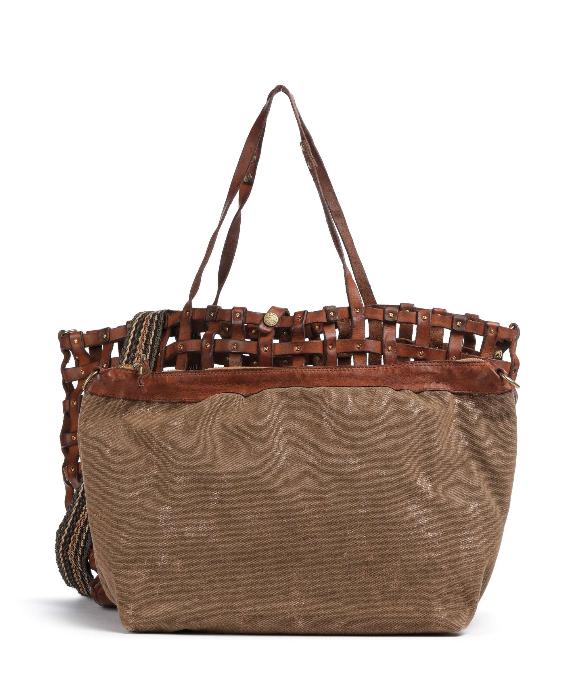 Campomaggi Tote bag cognac/bronze - Image 4