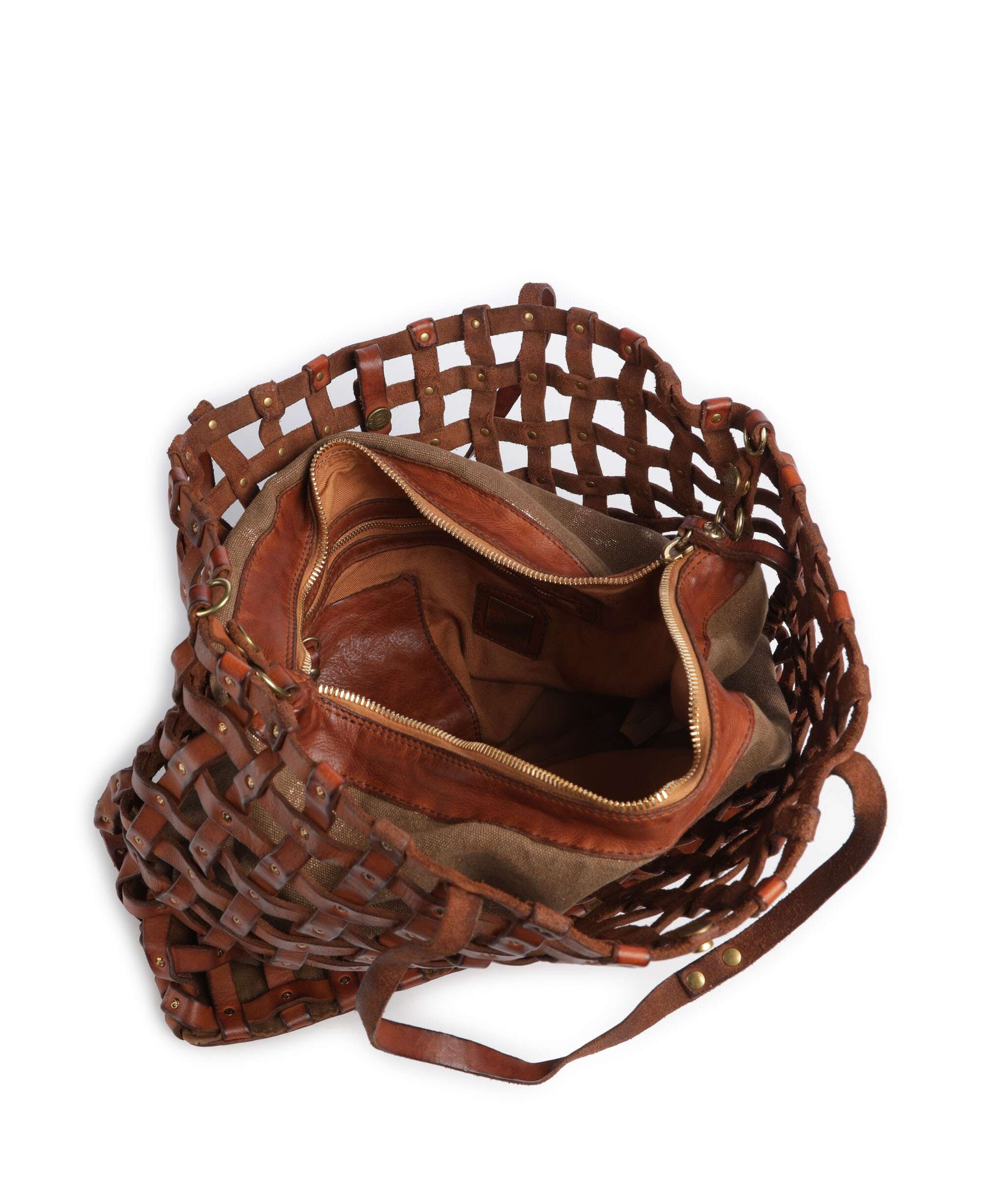 Campomaggi Tote bag cognac/bronze - Image 6