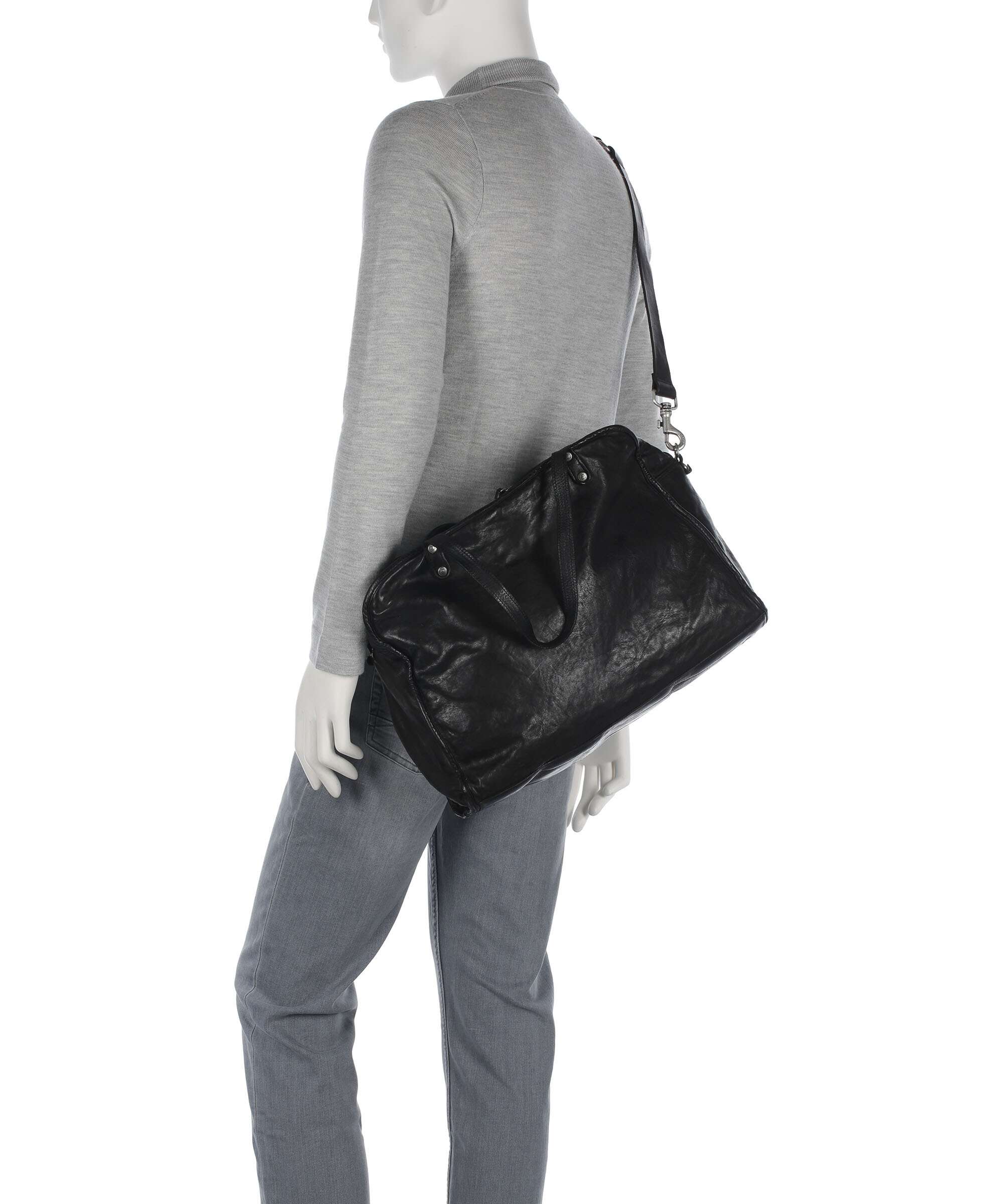 Campomaggi Tote bag nero - Image 4