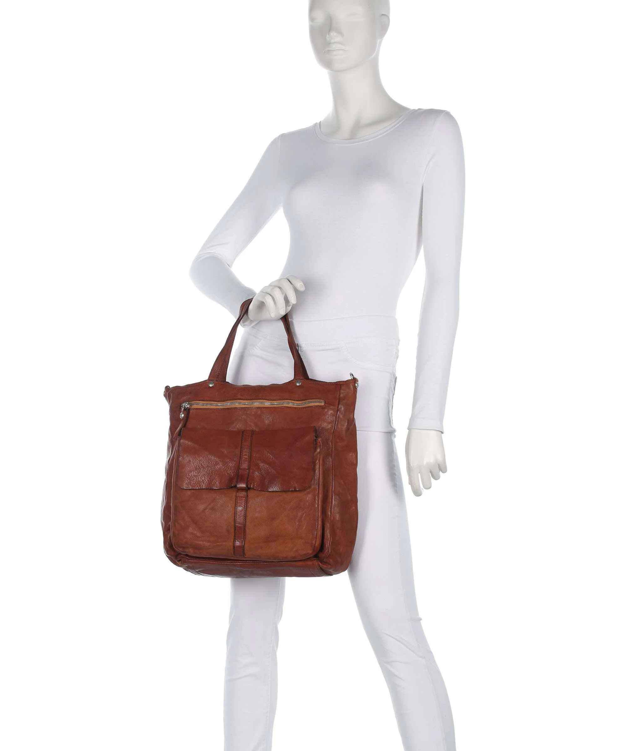 Campomaggi Tote bag cognac - Image 3