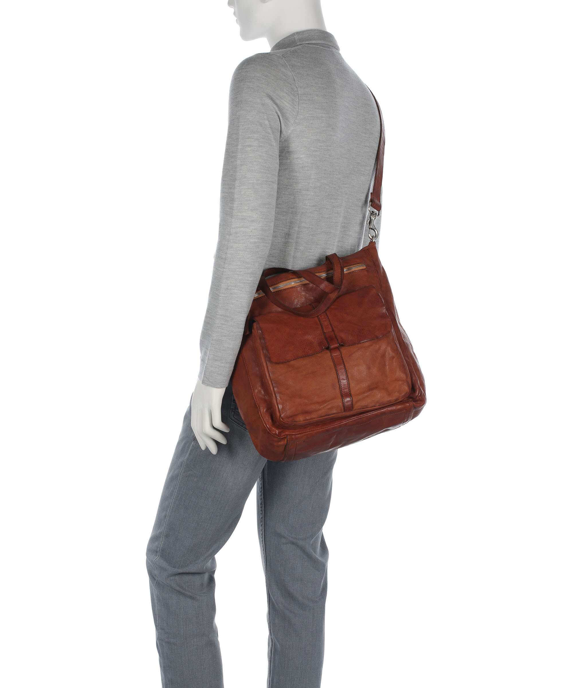 Campomaggi Tote bag cognac - Image 4