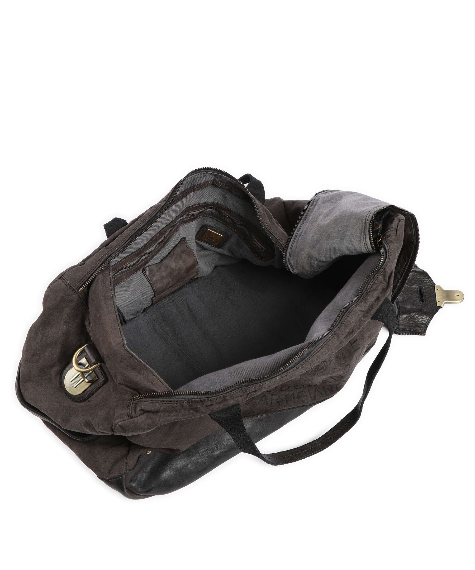 Campomaggi Weekend bag verde militare/grigio/nera - Image 5