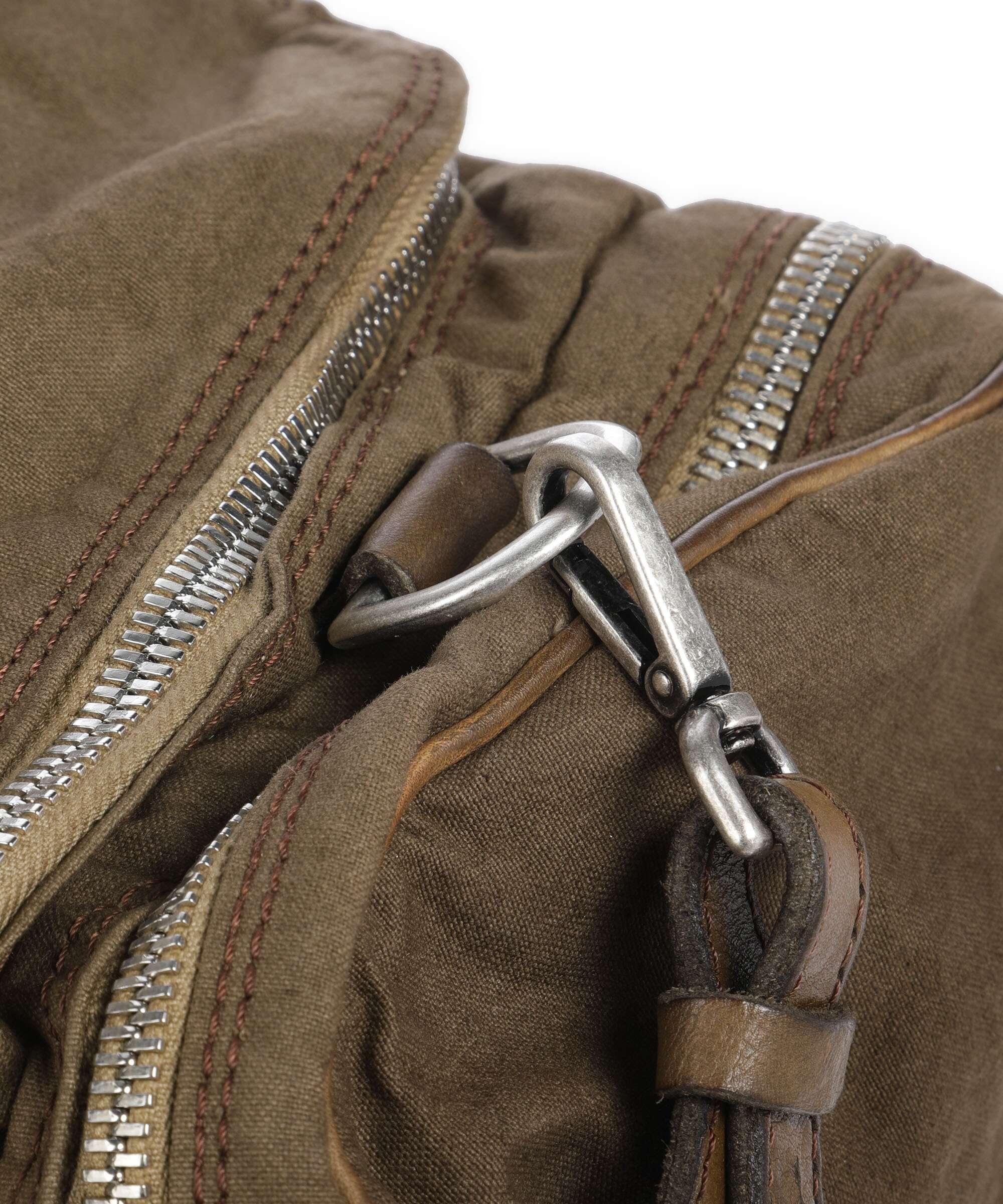 Campomaggi Weekend bag verde militare/nera - Image 3