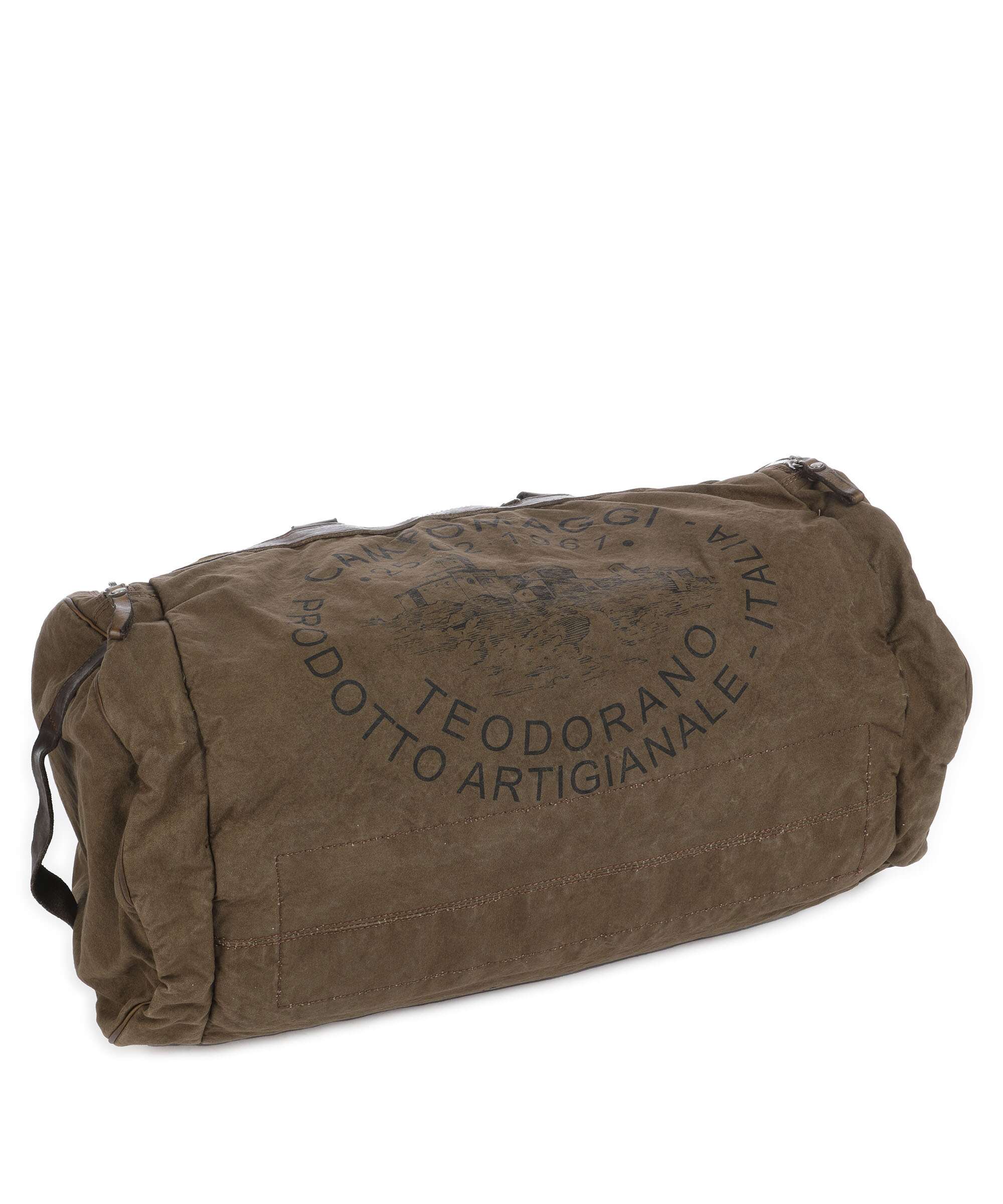 Campomaggi Weekend bag verde militare/nera - Image 4