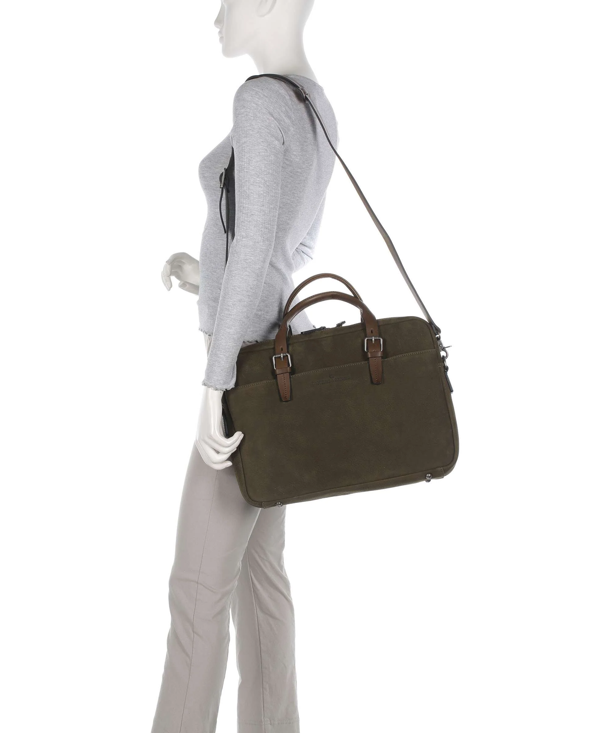 Castelijn & Beerens Briefcase dark military - Image 3
